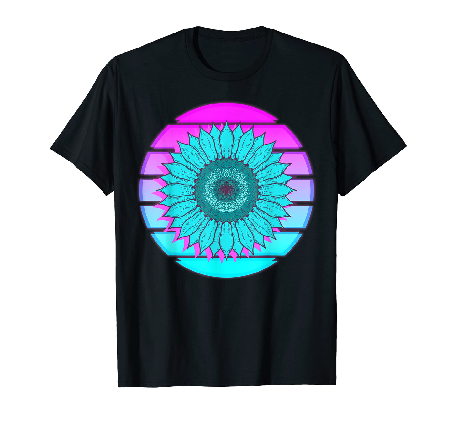 Synthwave 80S Art Vaporwave Flower T-Shirt - Novelty Apparel Men Women - T-Shirt, Sweatshirt, Hoodie