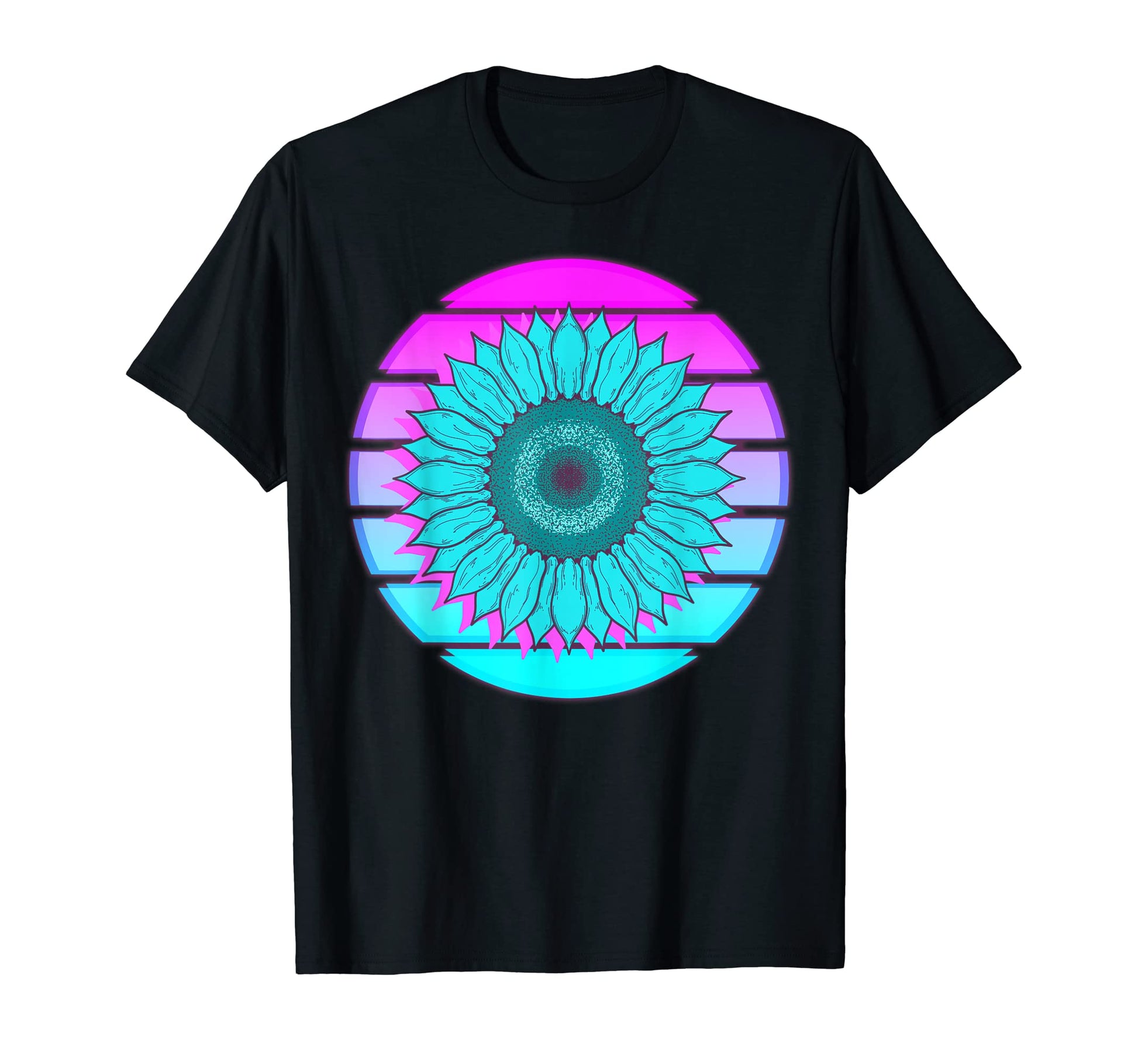 Synthwave 80S Art Vaporwave Flower T-Shirt - Novelty Apparel Men Women - T-Shirt, Sweatshirt, Hoodie