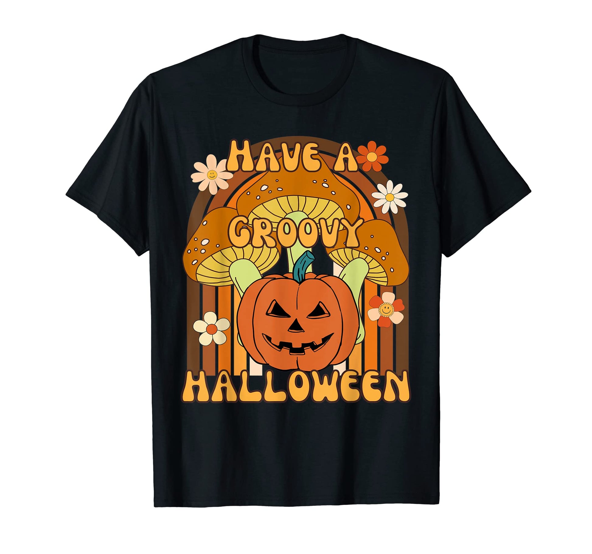 Halloween Groovy Pumpkin Fall Autumn T-Shirt - Novelty Apparel for Adults - T-Shirt, Sweatshirt, Hoodie