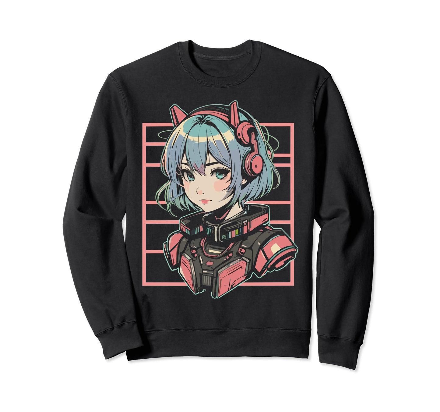 Aesthetic Japanese Vaporwave Anime Sweatshirt - Unique Graphic Unisex - T-Shirt, Sweatshirt, Hoodie