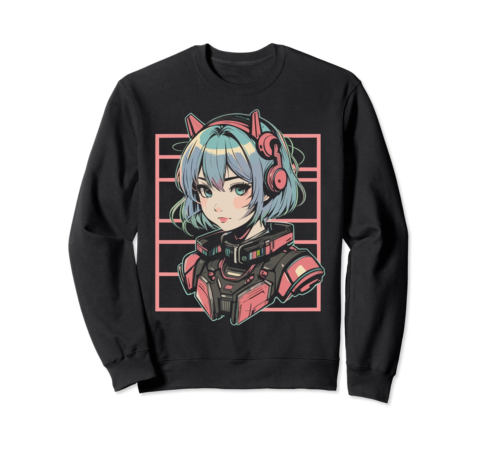 Aesthetic Japanese Vaporwave Anime Sweatshirt - Unique Graphic Unisex - T-Shirt, Sweatshirt, Hoodie