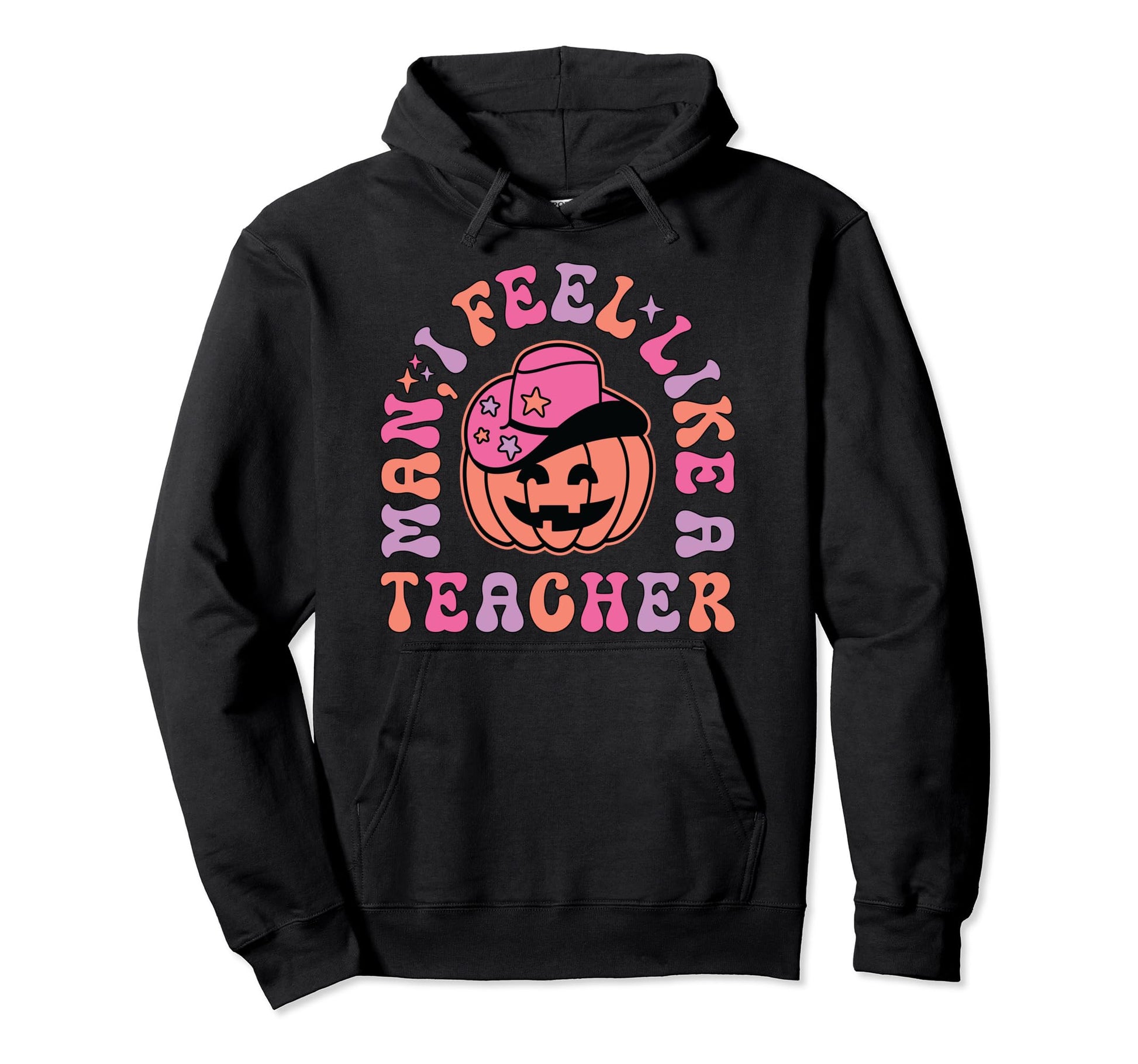I Feel Like Teacher Western Halloween Hoodie - Minimalist Print Unisex - T-Shirt, Sweatshirt, Hoodie