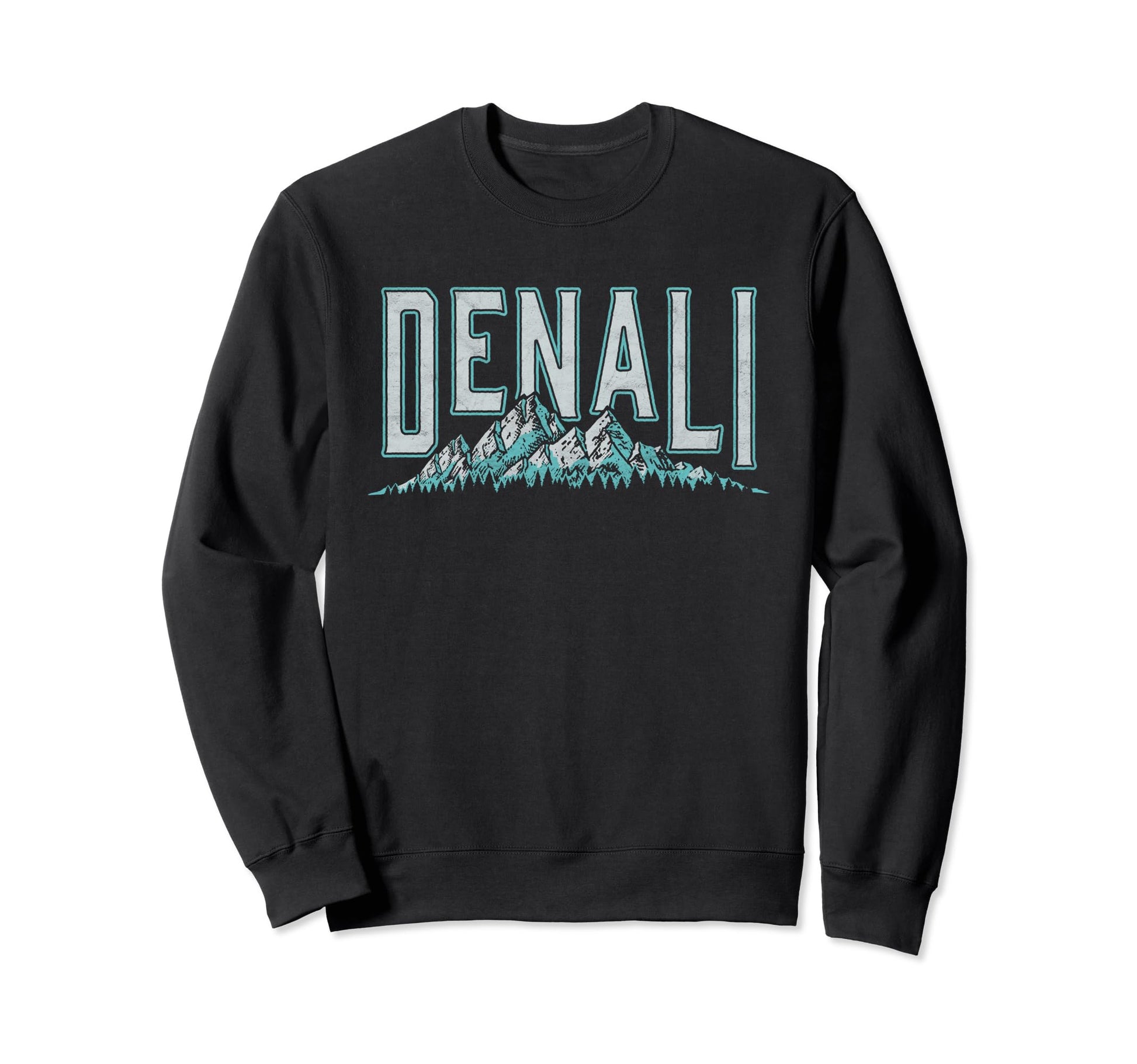 Denali National Park Alaska Sweatshirt - Minimalist Print for Adults - T-Shirt, Sweatshirt, Hoodie