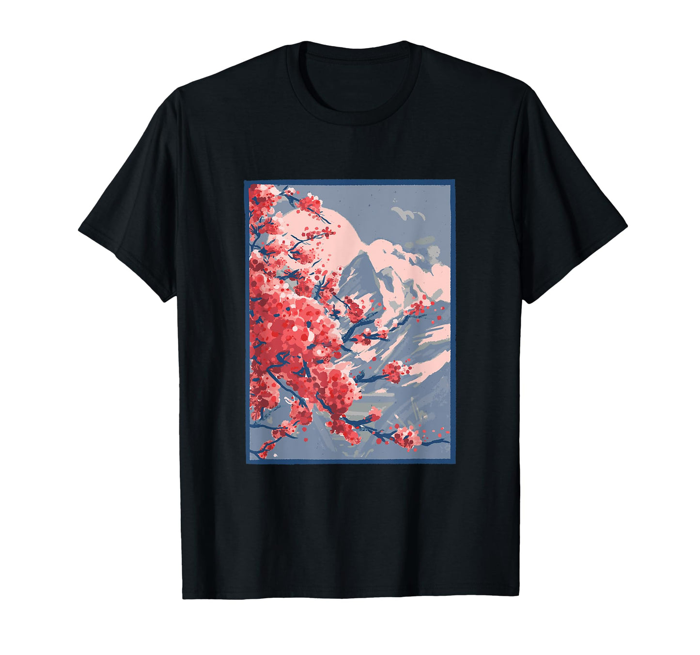 Vaporwave Aesthetic Japanese Cherry T-Shirt - Custom Art Print Men Women - T-Shirt, Sweatshirt, Hoodie