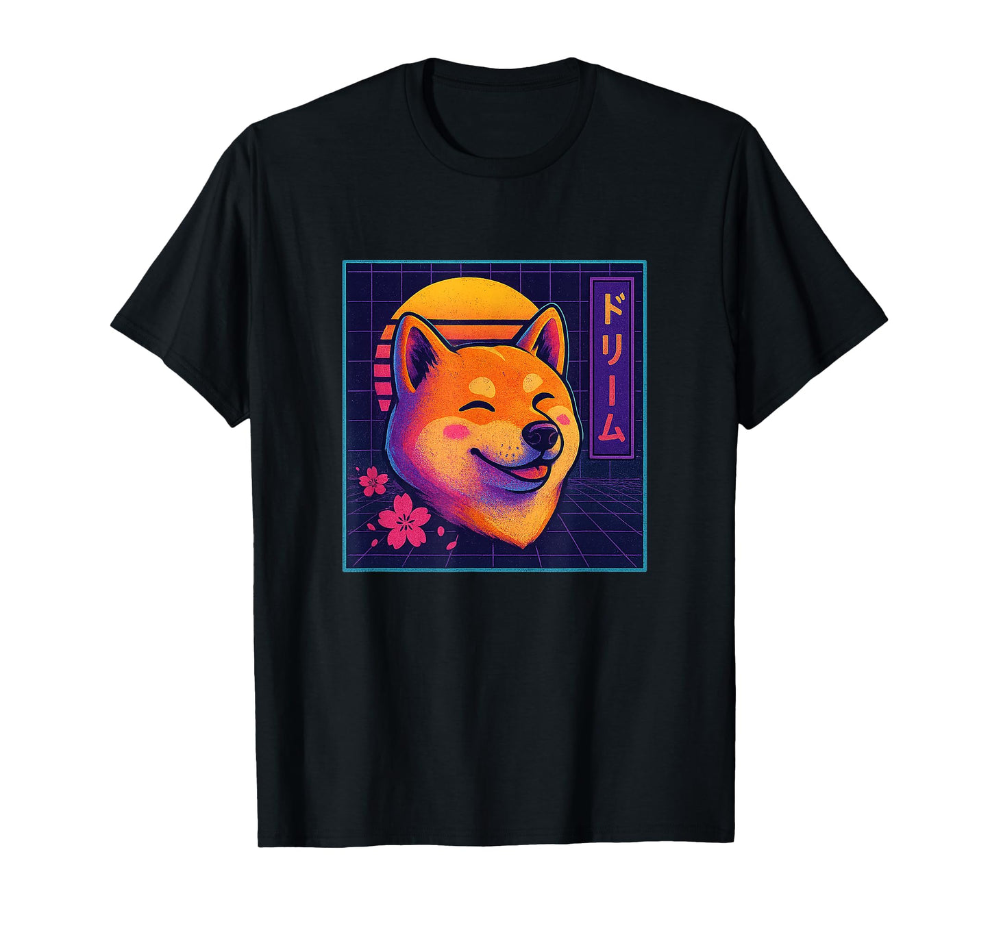 Shiba Dreams Japanese Blossom T-Shirt - Unique Graphic for Adults - T-Shirt, Sweatshirt, Hoodie