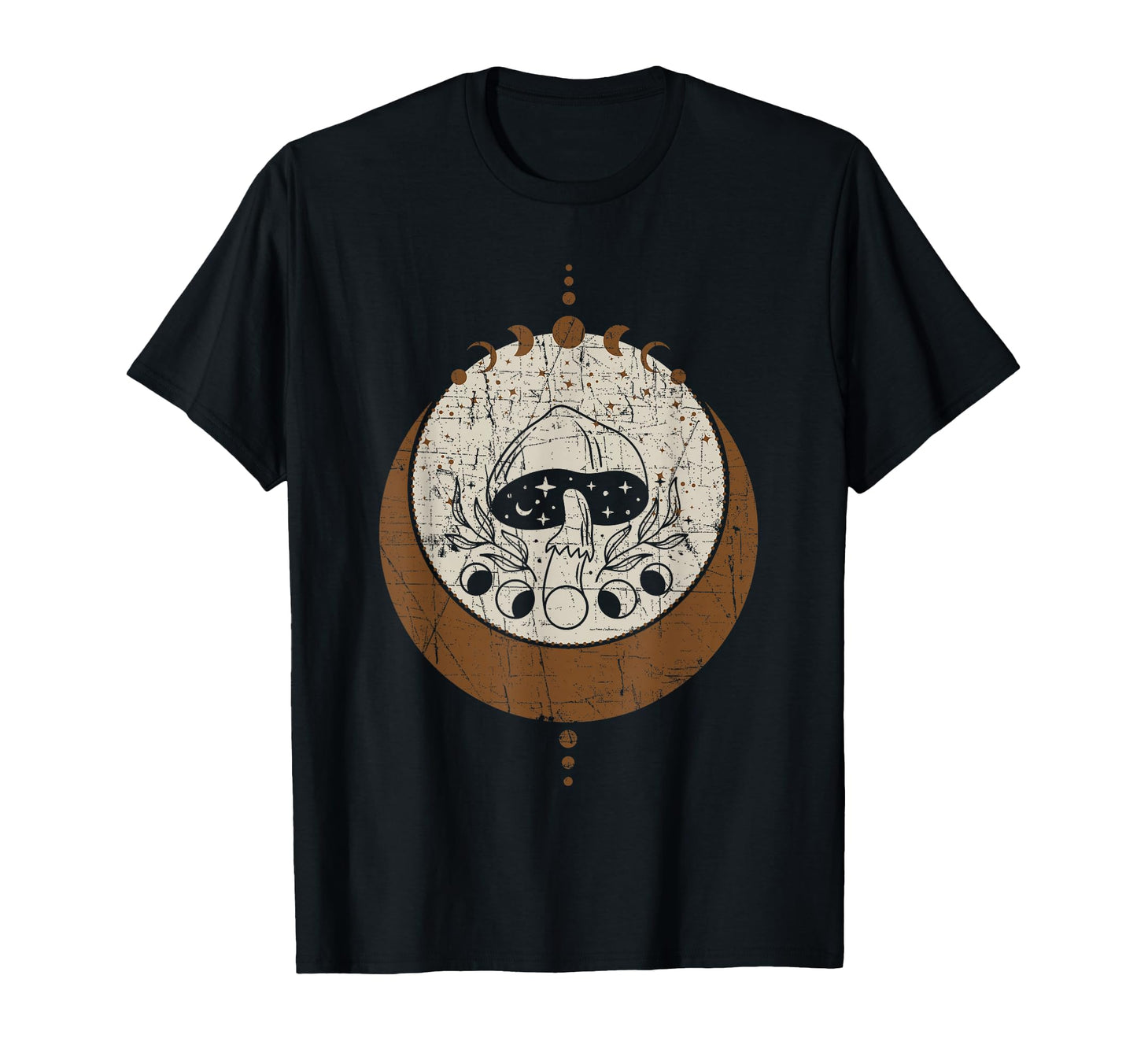 Distressed Mushroom Hippie Old T-Shirt - Novelty Apparel Men Women - T-Shirt, Sweatshirt, Hoodie