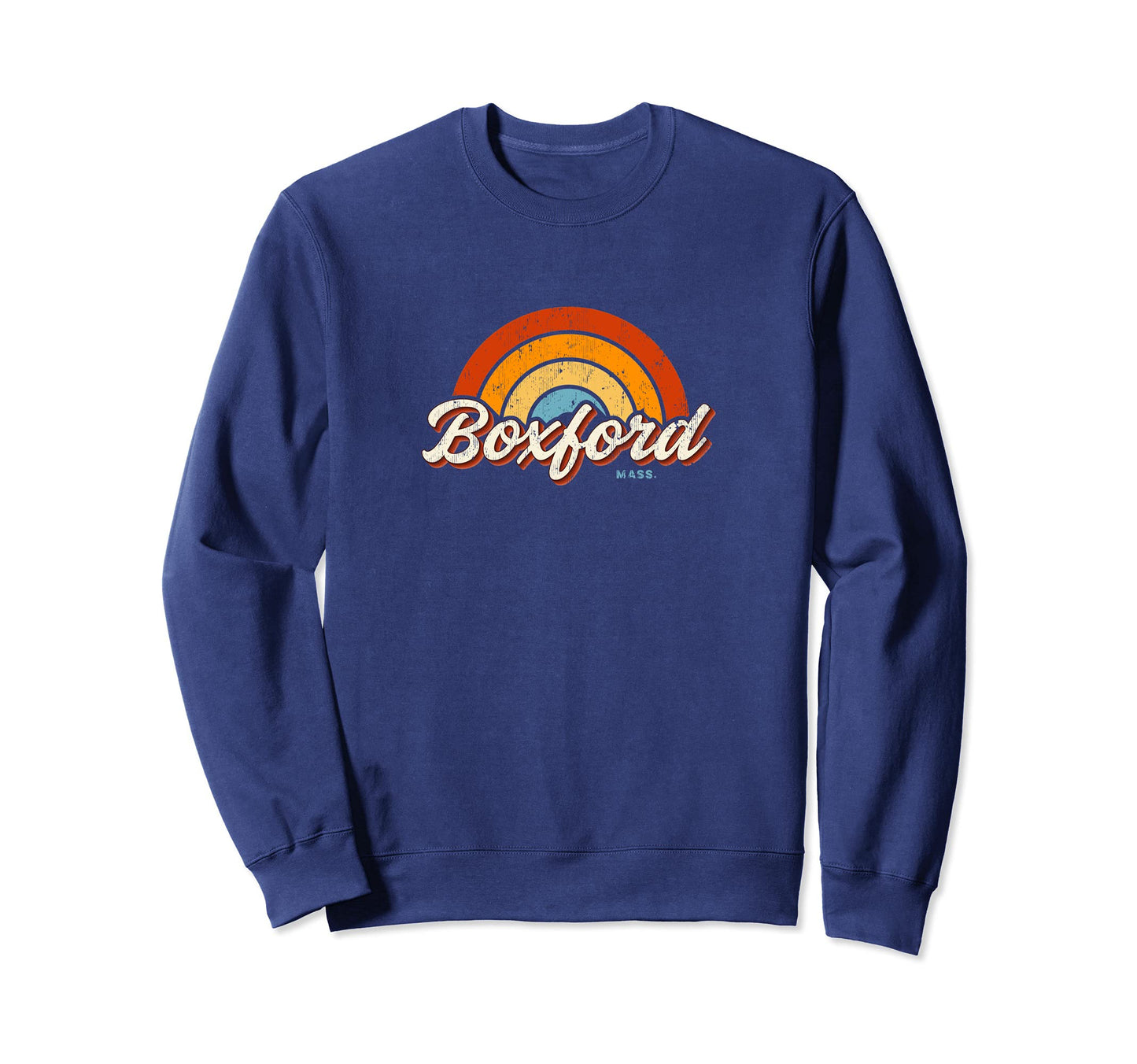 Boxford Massachusetts Ma Rainbow Sweatshirt - Fun Novelty Design Men Women - T-Shirt, Sweatshirt, Hoodie