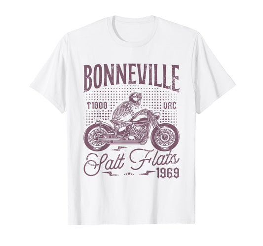 Bonneville Salt Flats Motorcycle Racing T-Shirt - Unique Graphic Men Women - T-Shirt, Sweatshirt, Hoodie