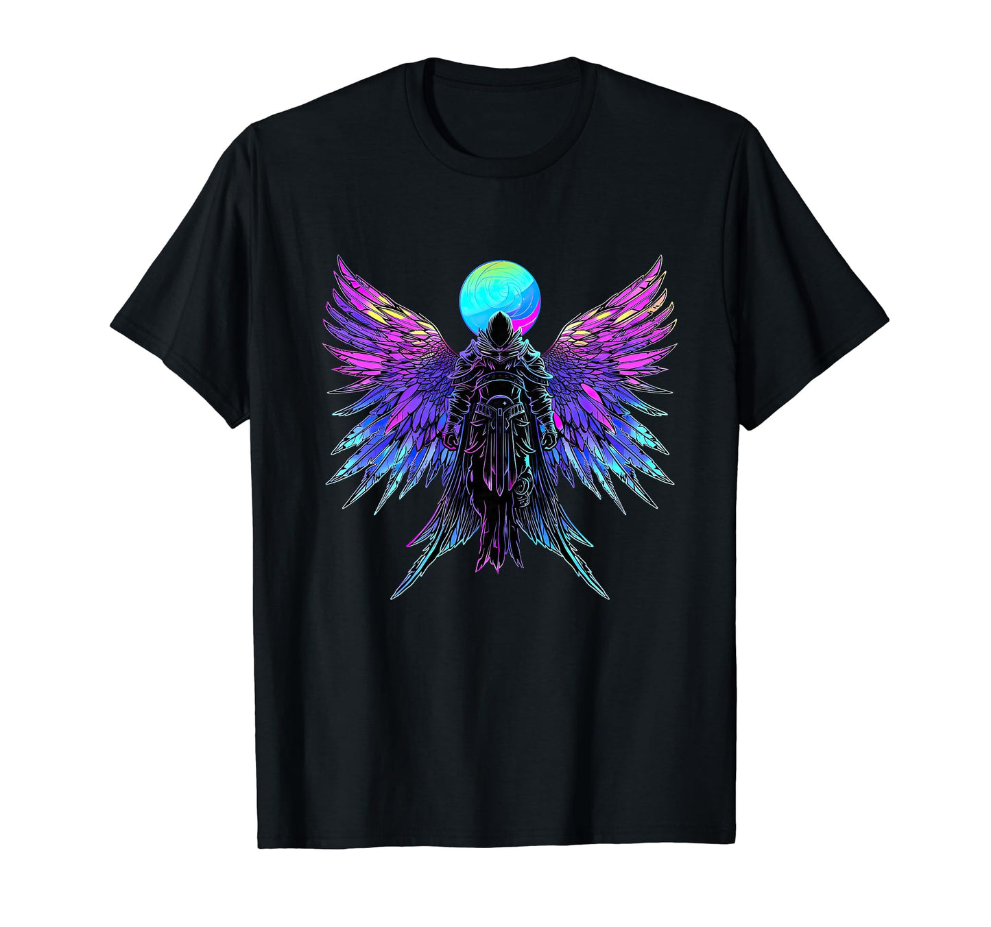 Archangel Michael Vaporwave T-Shirt - Streetwear Style Men Women - T-Shirt, Sweatshirt, Hoodie