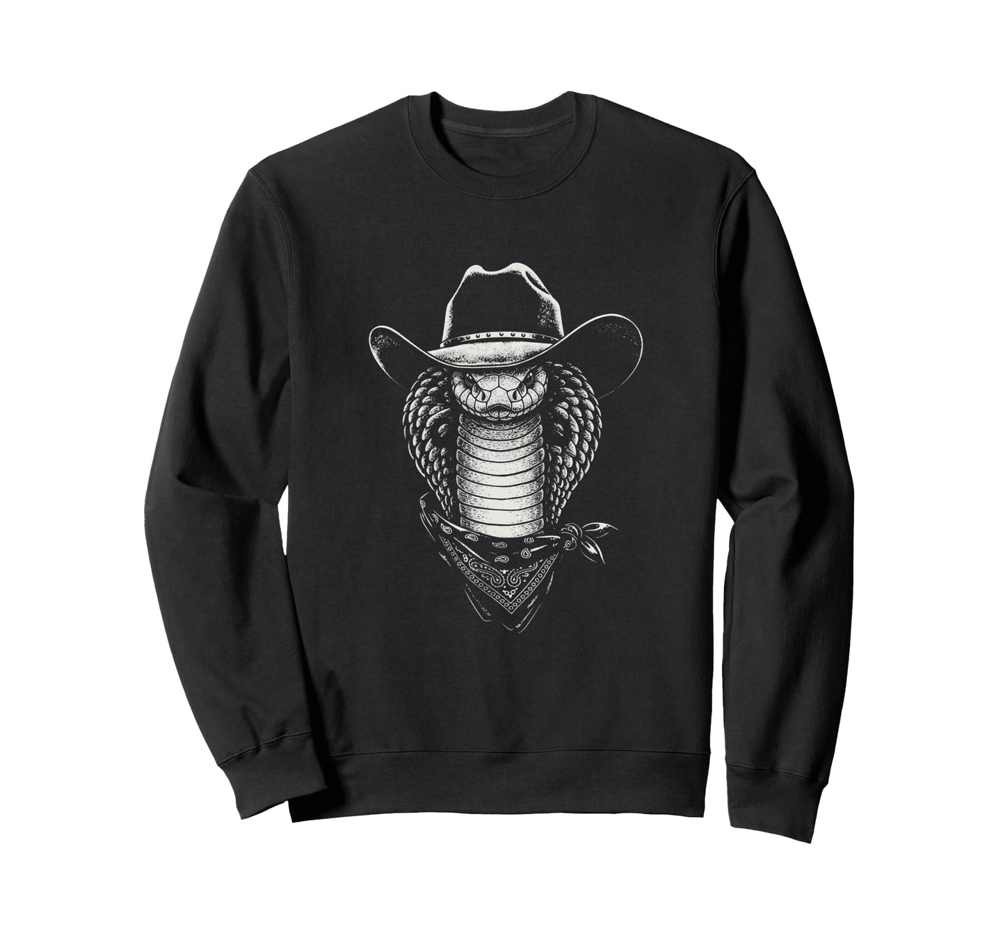 Cobra Cowboy Portrait Western Sweatshirt - Streetwear Style Men Women - T-Shirt, Sweatshirt, Hoodie