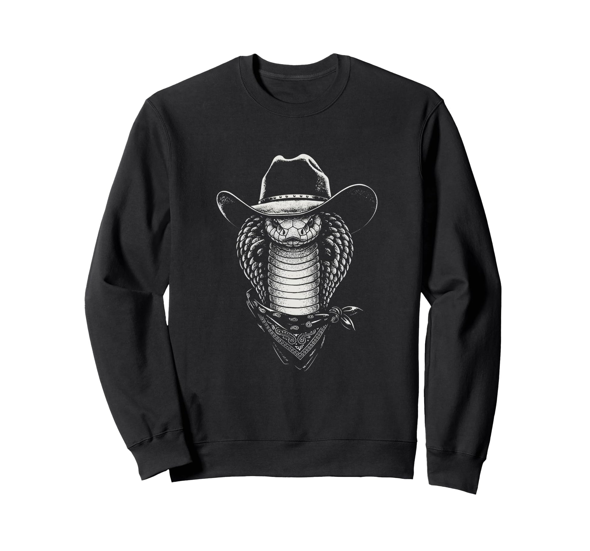 Cobra Cowboy Portrait Western Sweatshirt - Streetwear Style Men Women - T-Shirt, Sweatshirt, Hoodie