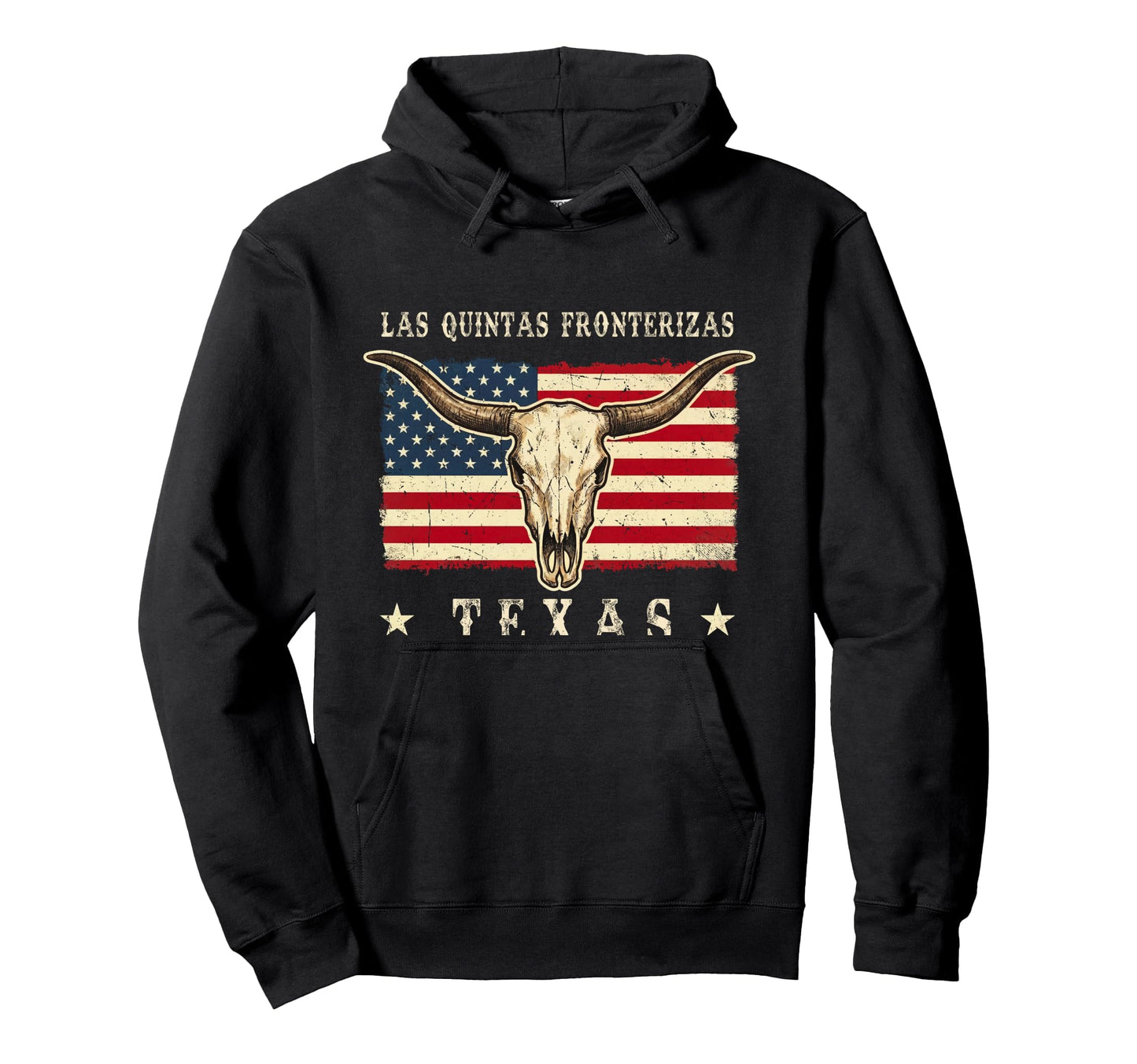 Las Quintas Fronterizas Texas Western Hoodie - Graphic Print Unisex - T-Shirt, Sweatshirt, Hoodie