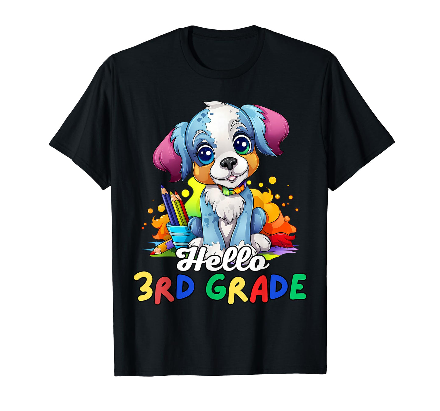 Hello 3Rd Grade Back To School First T-Shirt - Graphic Print for Adults - T-Shirt, Sweatshirt, Hoodie