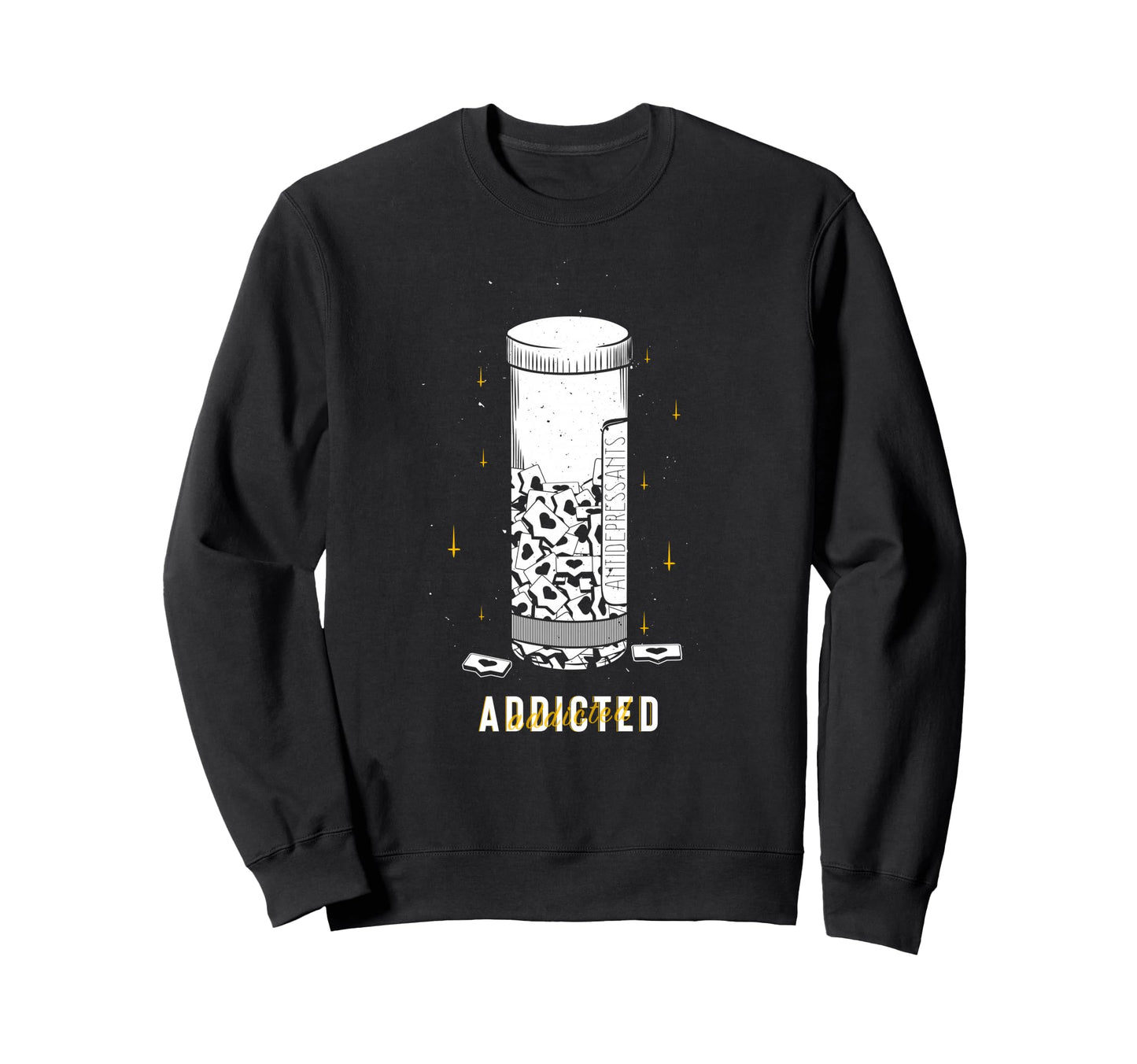 Addicted To Likes Aesthetic Edgy Sweatshirt - Novelty Apparel Unisex - T-Shirt, Sweatshirt, Hoodie