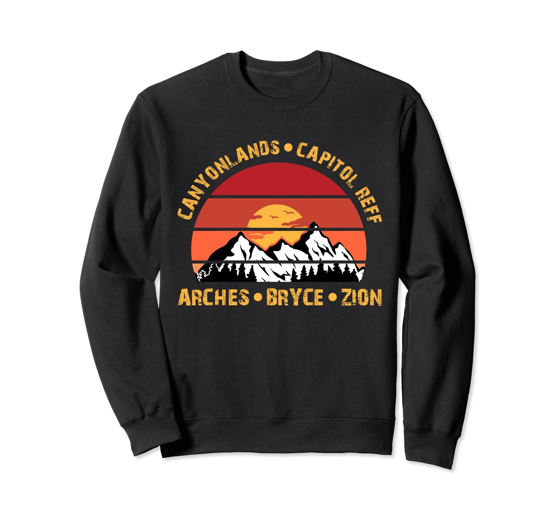 Utah National Parks Camping Hiking Sweatshirt - Unique Graphic Men Women - T-Shirt, Sweatshirt, Hoodie