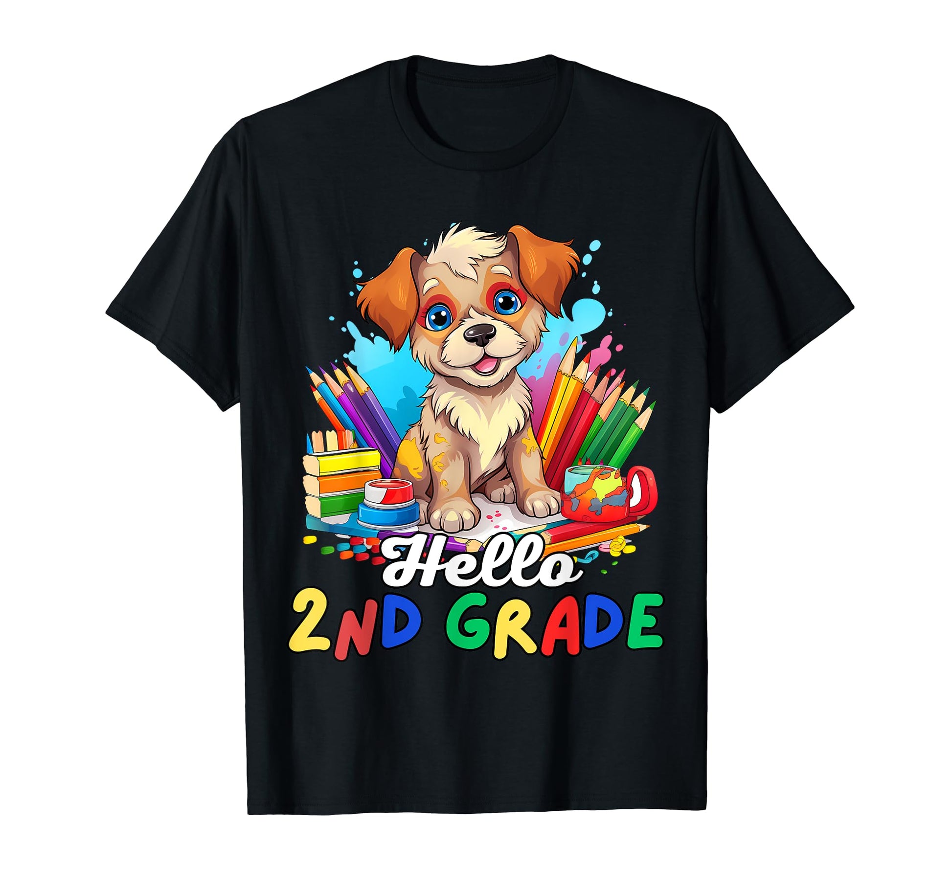 Hello 2Nd Grade Back To School First T-Shirt - Graphic Print for Adults - T-Shirt, Sweatshirt, Hoodie