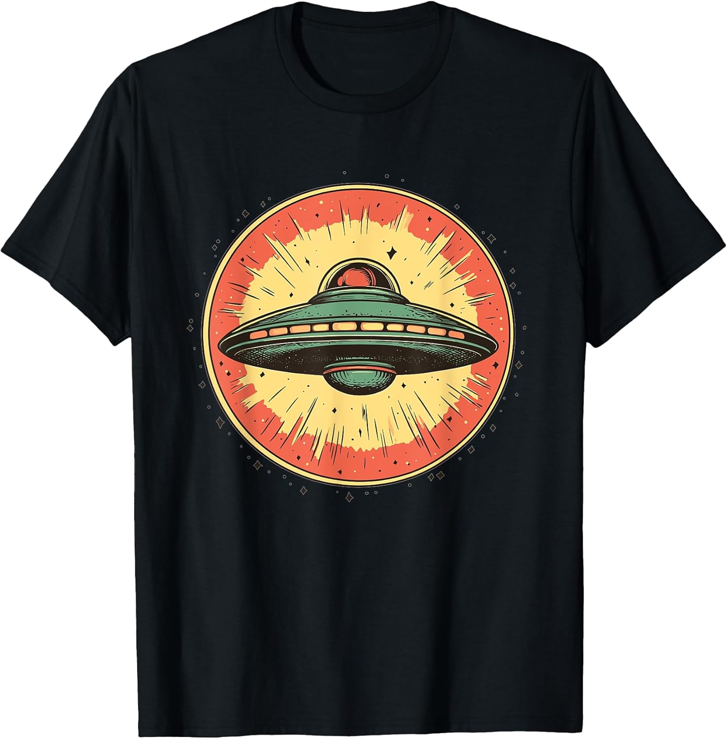 Retro UFO Extraterrestrial Alien Spaceship Vintage - Adult & Kids T-Shirts, Sweatshirts & Hoodies apparel design preview 1