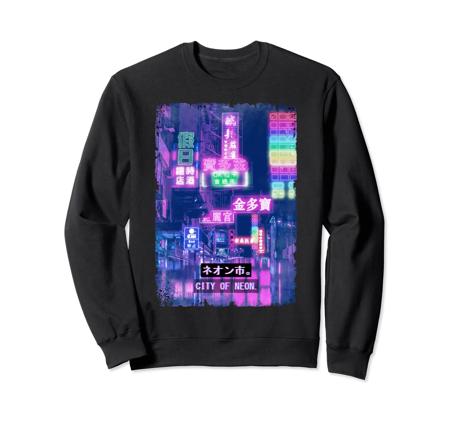 Tokyo Night Vaporwave Japan Sweatshirt - Casual Everyday Wear for Adults - T-Shirt, Sweatshirt, Hoodie