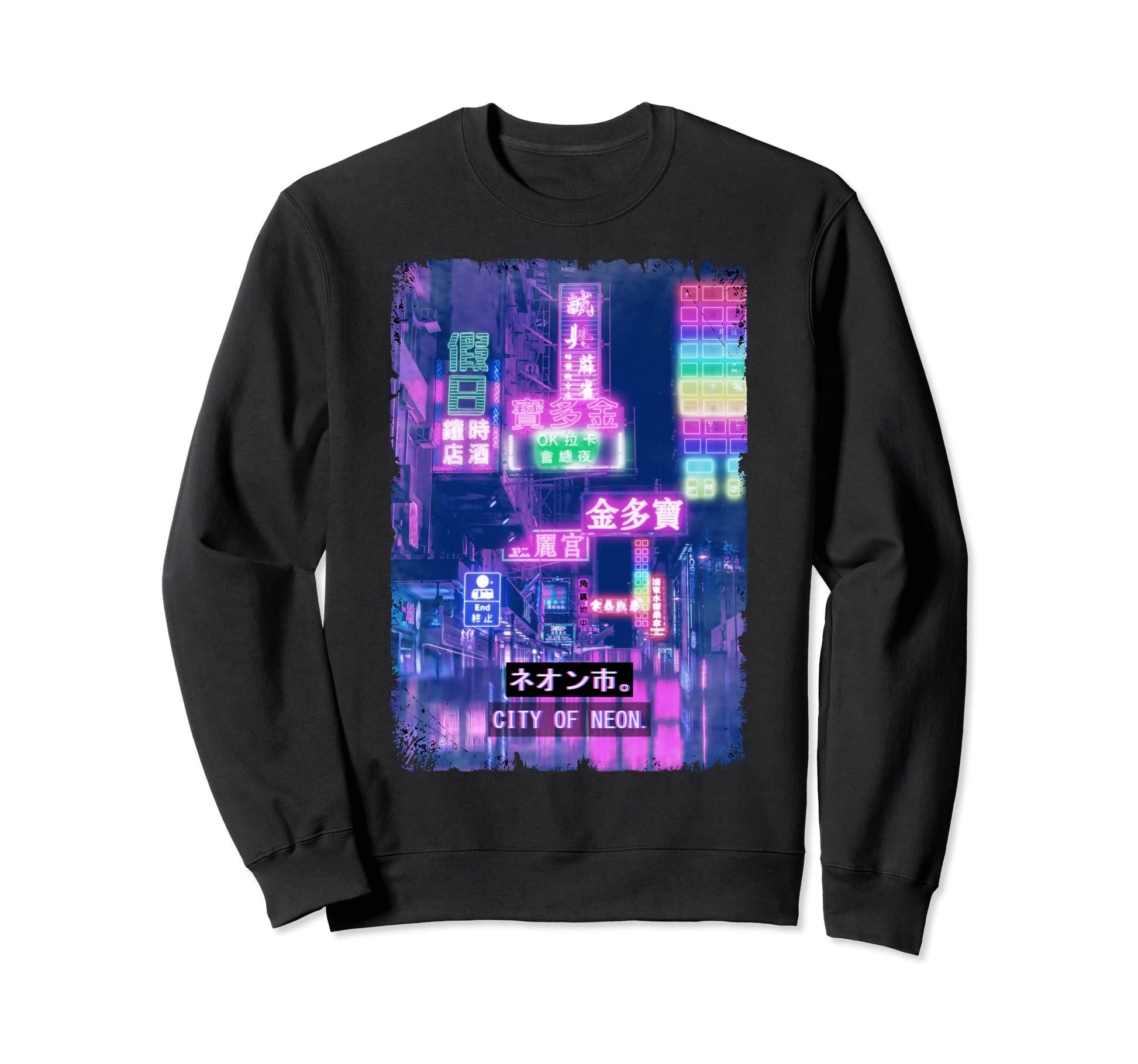 Tokyo Night Vaporwave Japan Sweatshirt - Casual Everyday Wear for Adults - T-Shirt, Sweatshirt, Hoodie