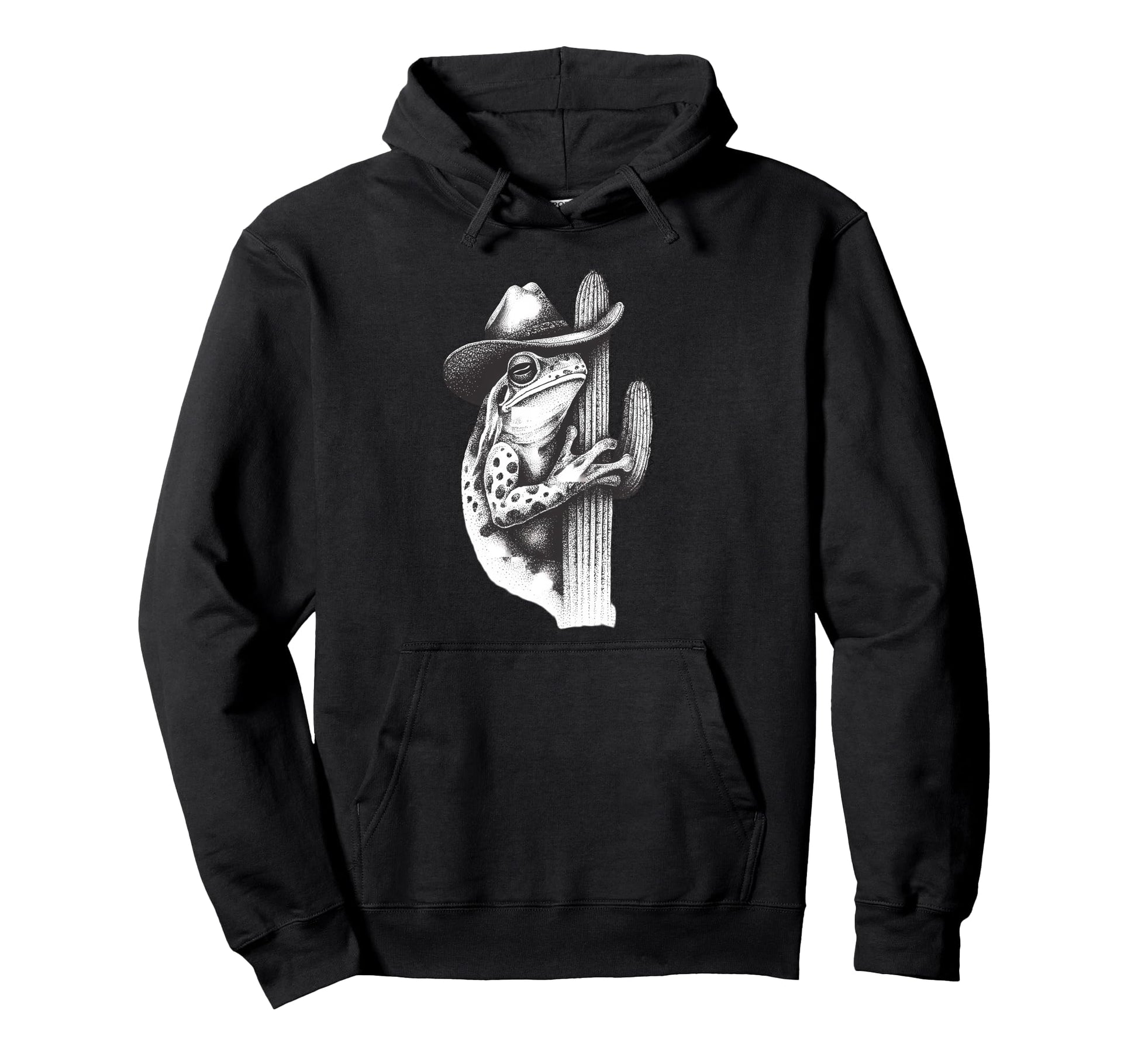 Frog Cowboy Toad Rodeo Cowgirl Western Hoodie - Custom Art Print Men Women - T-Shirt, Sweatshirt, Hoodie