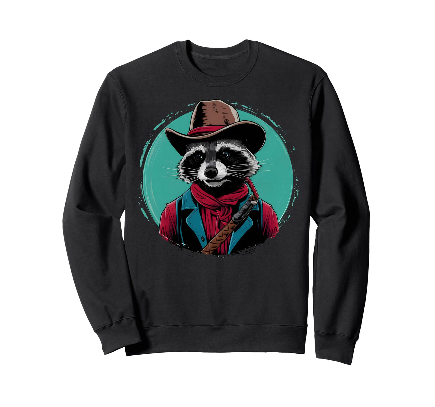 Funny Raccoon Cowboy Cowgirl T-Shirt - Casual Everyday Wear for Adults - T-Shirt, Sweatshirt, Hoodie
