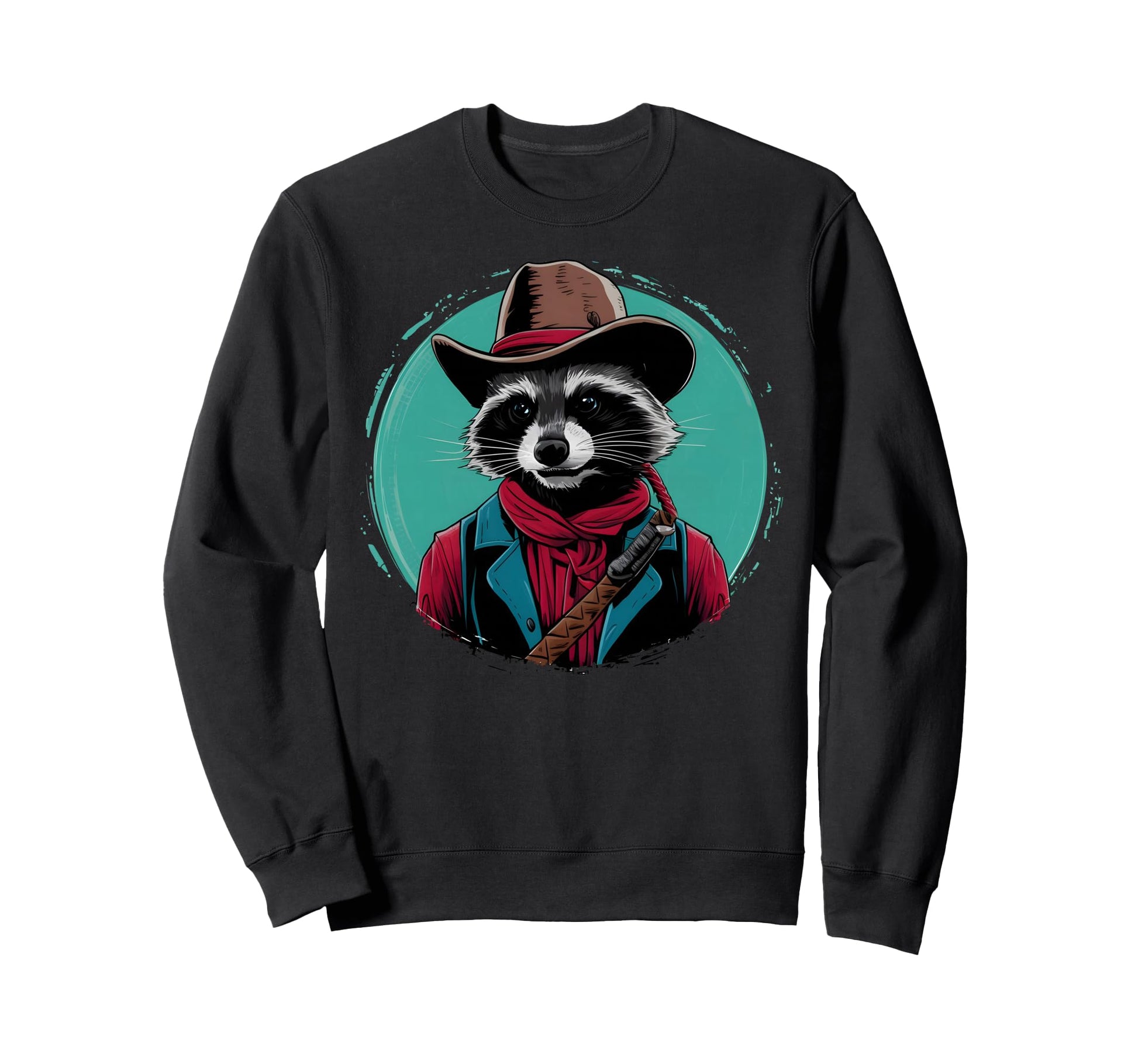 Funny Raccoon Cowboy Cowgirl T-Shirt - Casual Everyday Wear for Adults - T-Shirt, Sweatshirt, Hoodie