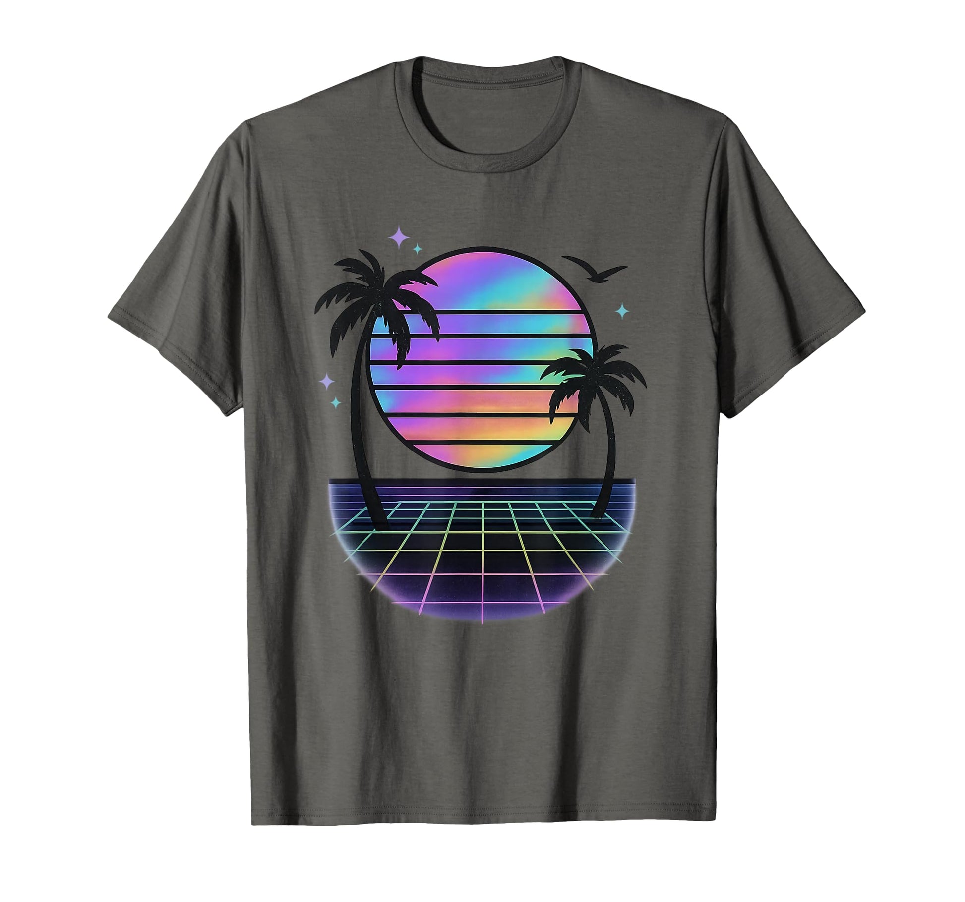 Sunset Vaporwave Aesthetic Palm Trees T-Shirt - Aesthetic Graphic Unisex - T-Shirt, Sweatshirt, Hoodie