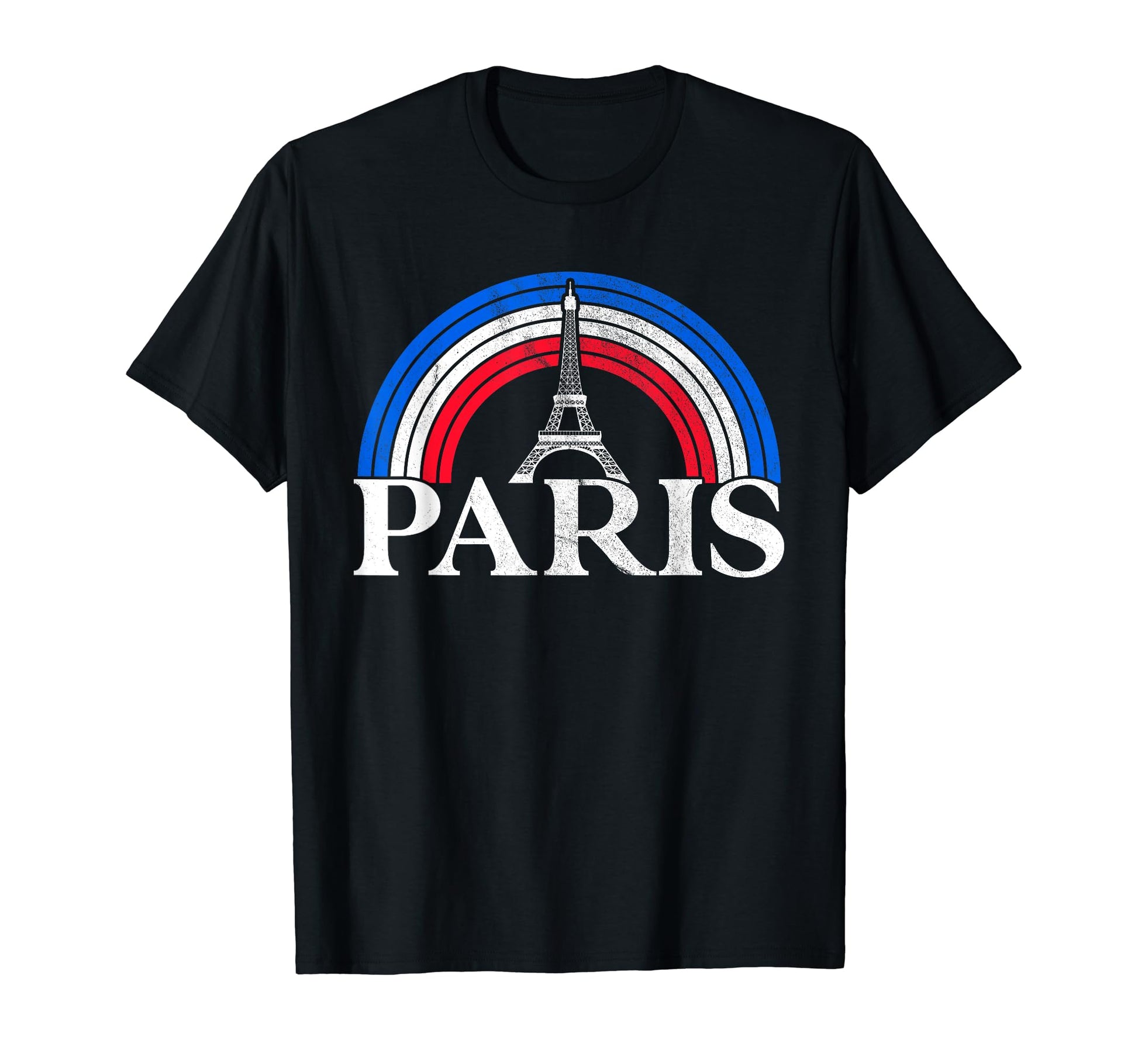 Paris France Rainbow Eiffel Tower T-Shirt - Graphic Print Men Women - T-Shirt, Sweatshirt, Hoodie
