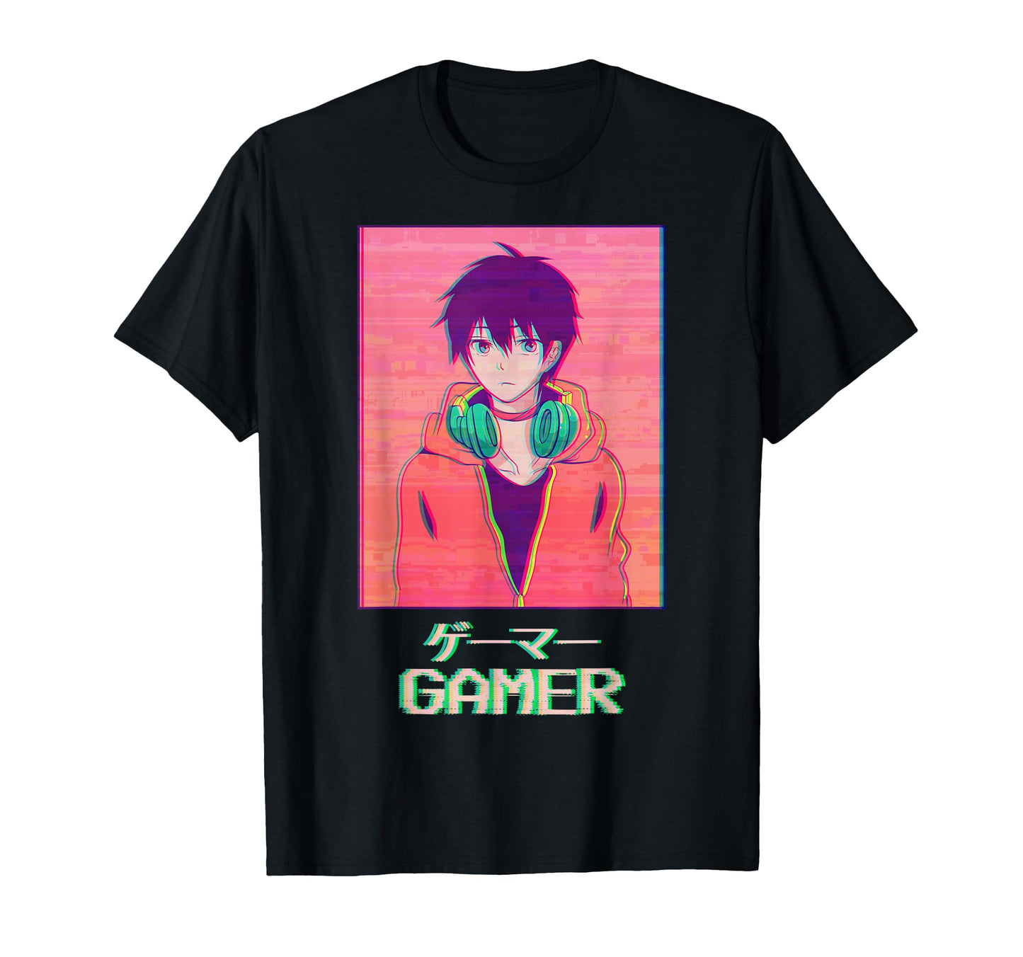 Gamer Anime Japanese Vaporwave T-Shirt - Streetwear Style for Adults - T-Shirt, Sweatshirt, Hoodie