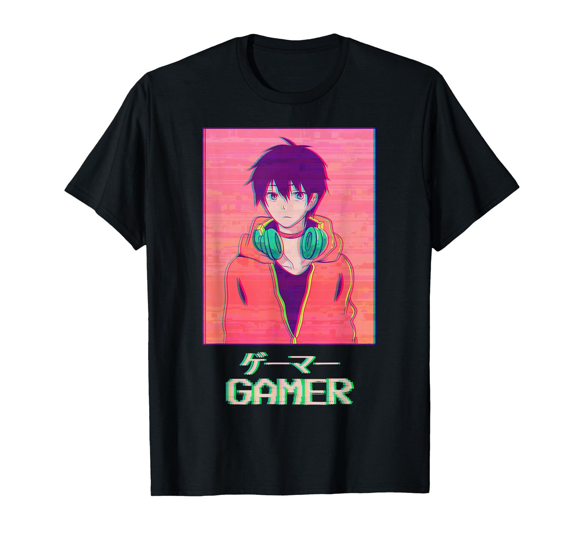 Gamer Anime Japanese Vaporwave T-Shirt - Streetwear Style for Adults - T-Shirt, Sweatshirt, Hoodie