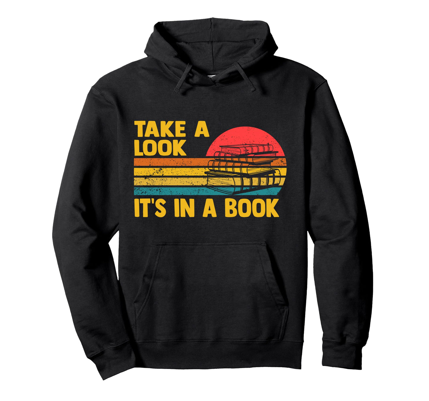 Take Its Book Reading Rainbow Hoodie - Unique Graphic Unisex - T-Shirt, Sweatshirt, Hoodie