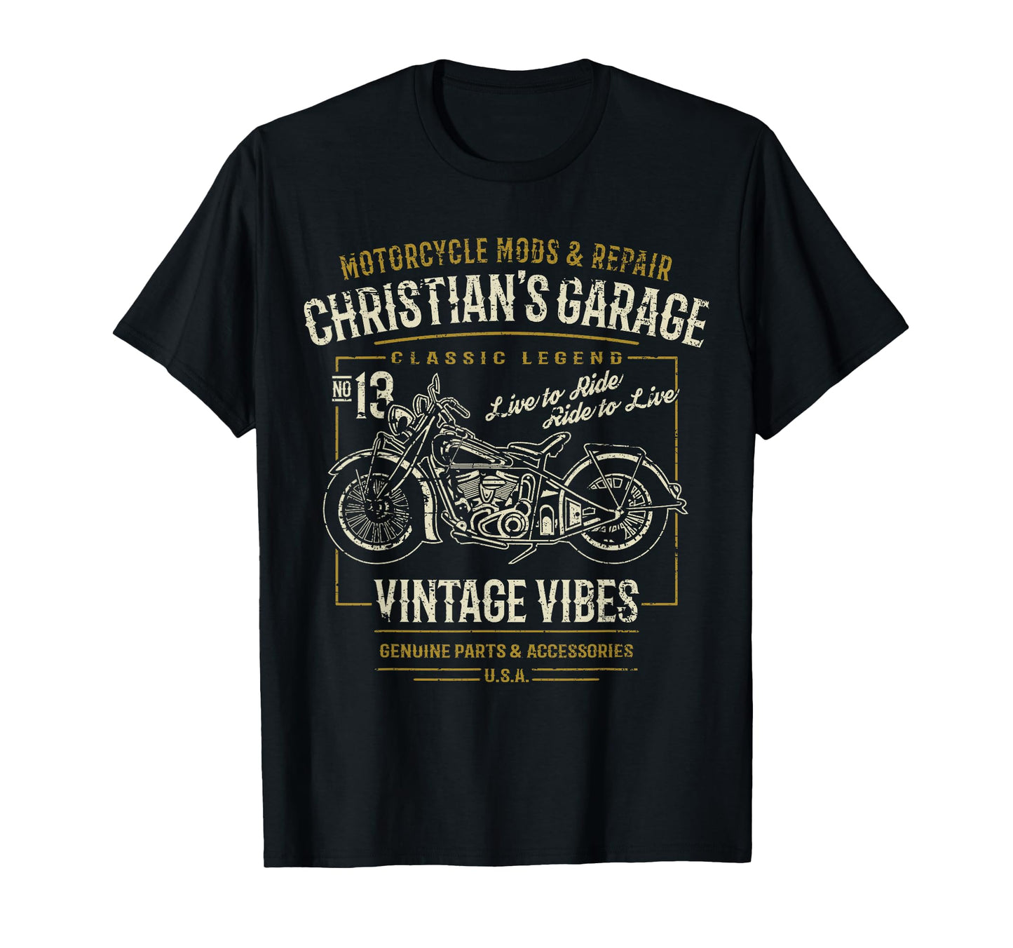 Christians Garage Motorcycle T-Shirt - Novelty Apparel Men Women - T-Shirt, Sweatshirt, Hoodie