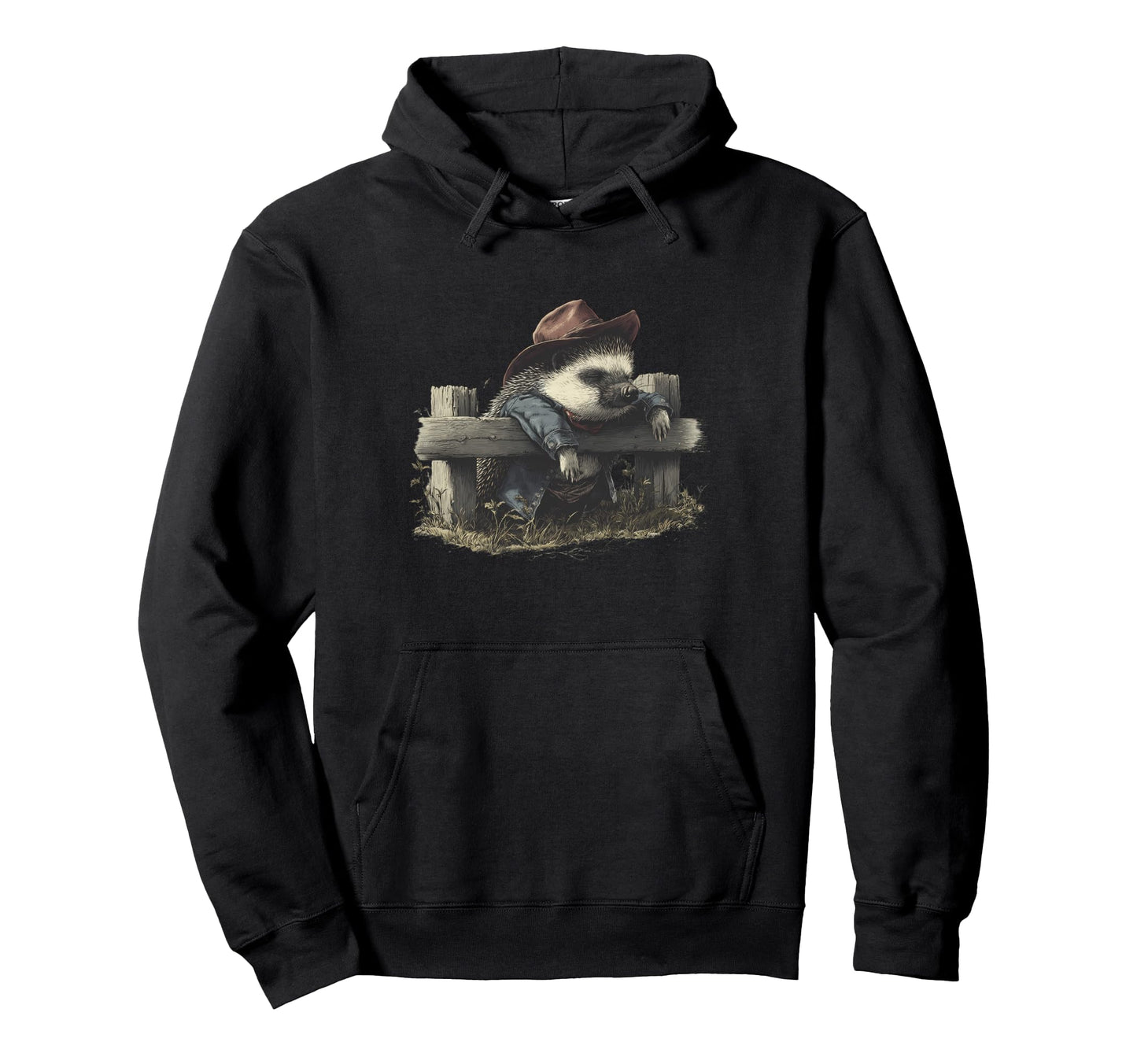 Country Cowboy Hedgehog Rodeo Cowgirl Hoodie - Streetwear Style for Adults - T-Shirt, Sweatshirt, Hoodie