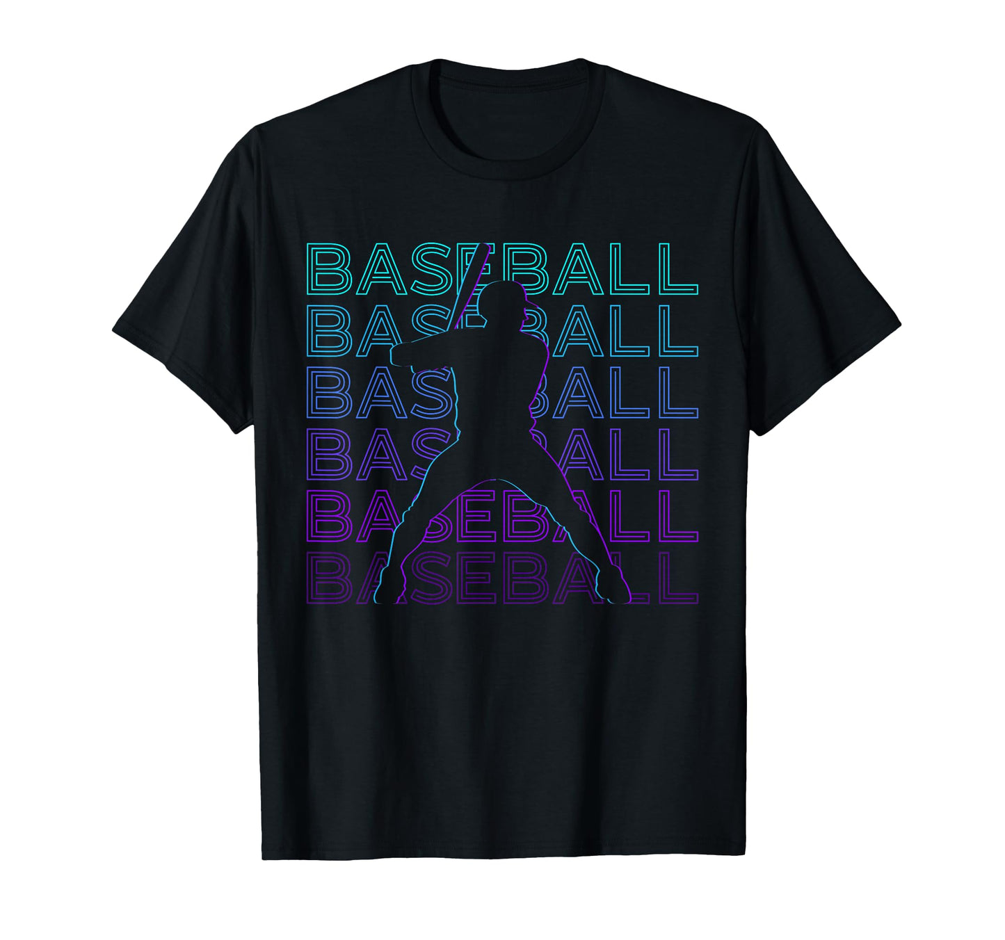 Baseball Player Vaporwave Aesthetic T-Shirt - Custom Art Print Unisex - T-Shirt, Sweatshirt, Hoodie