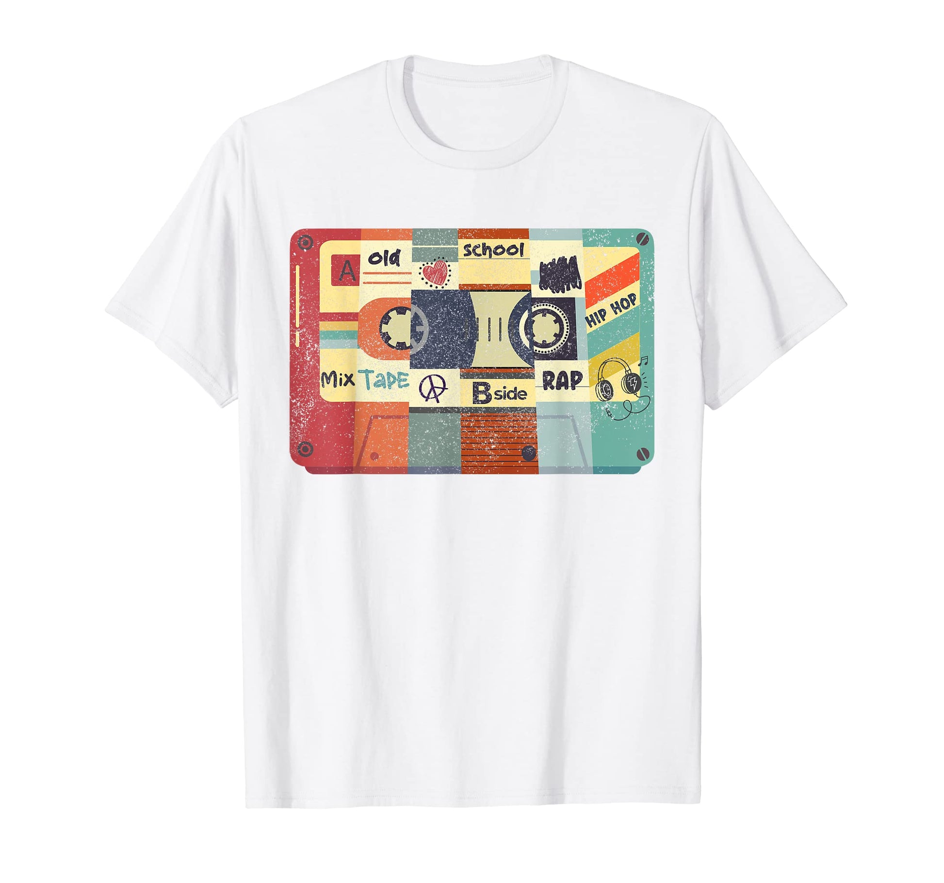 Old School Rap Hip Hop Mixtape T-Shirt - Custom Art Print for Adults - T-Shirt, Sweatshirt, Hoodie