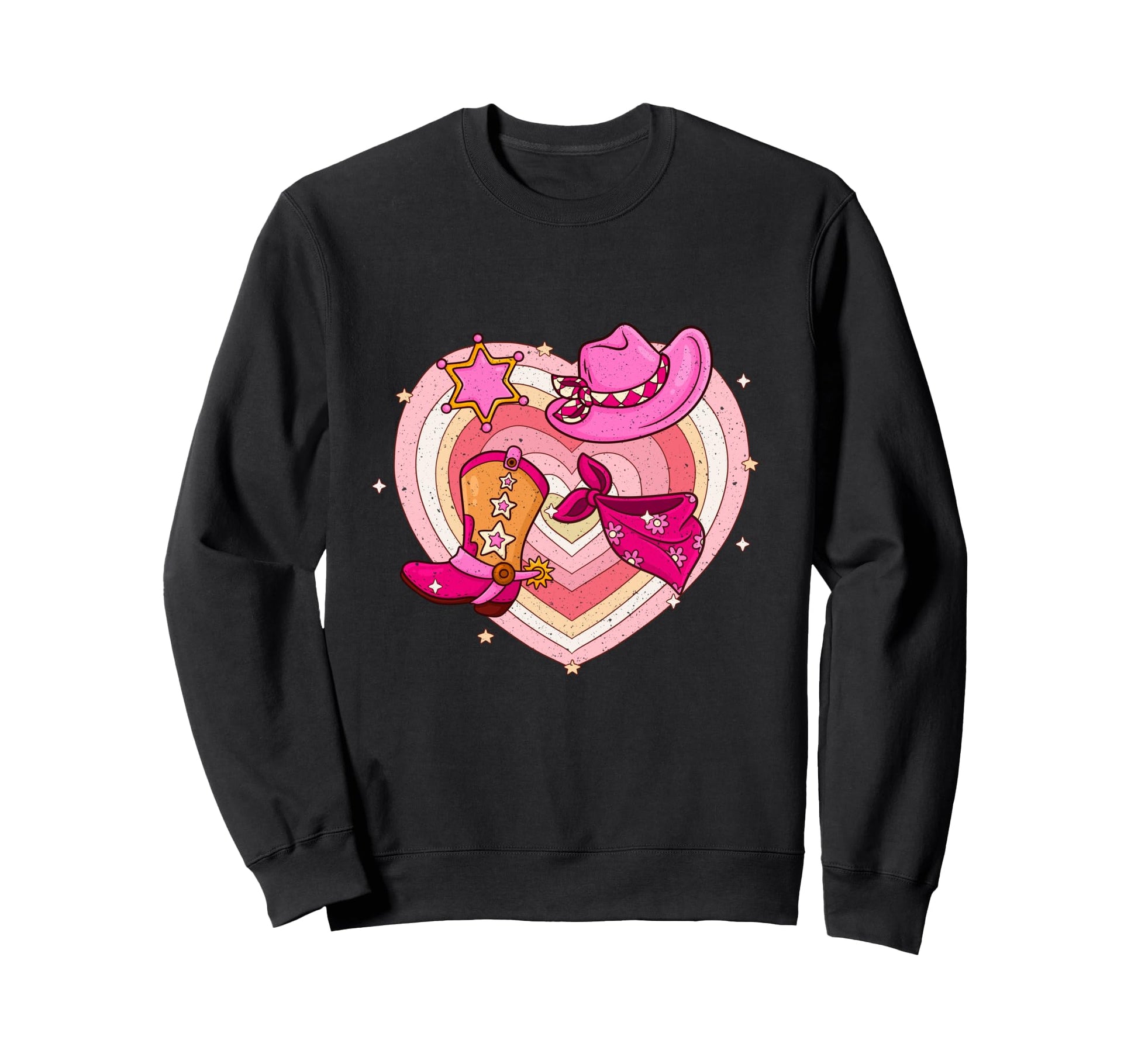 Boot Cowboy Western Cowgirl Sweatshirt - Casual Everyday Wear for Adults - T-Shirt, Sweatshirt, Hoodie