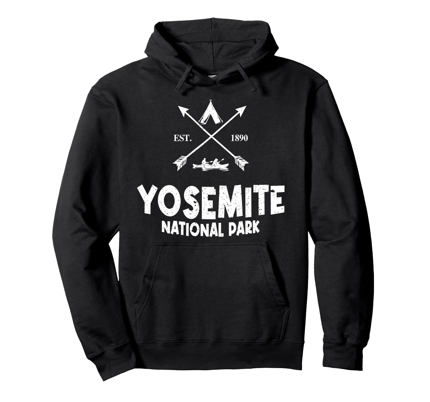 Yosemite National Park Camping Hike Hoodie - Trendy Graphic for Adults - T-Shirt, Sweatshirt, Hoodie