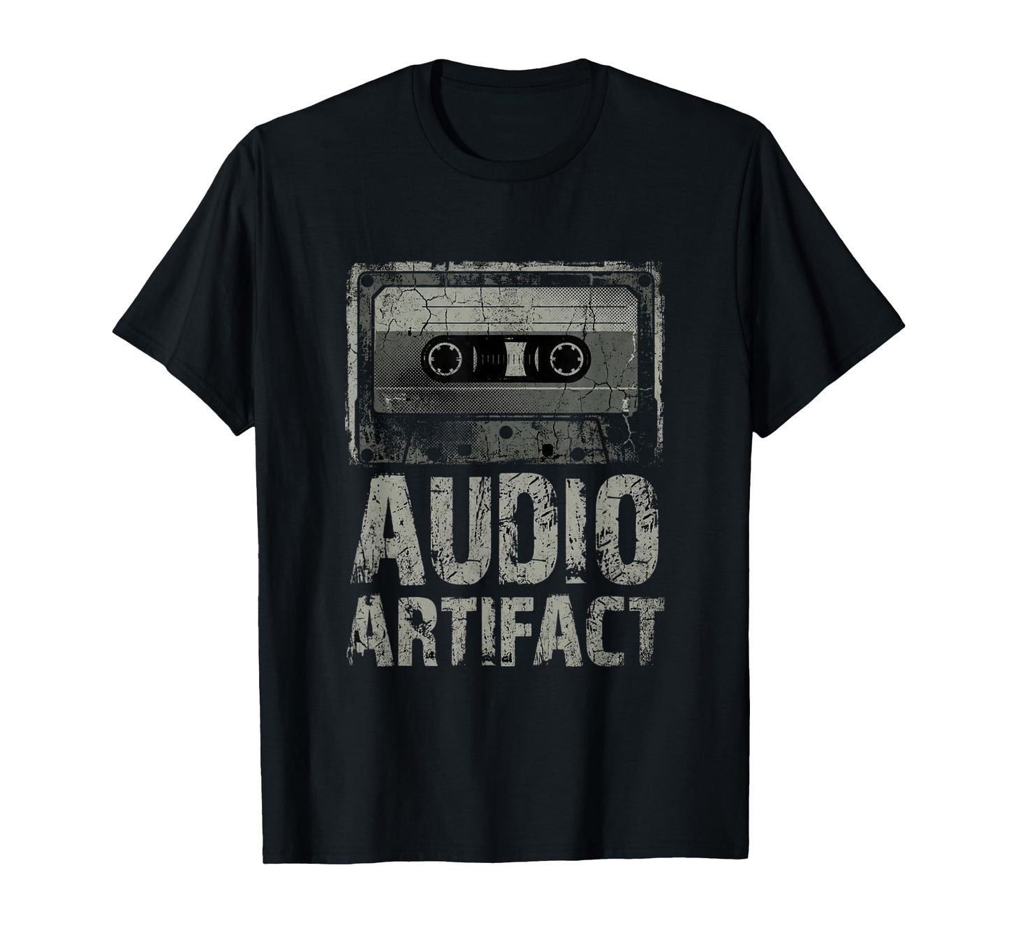 Audio Artifact Cassette Tape Grunge T-Shirt - Aesthetic Graphic for Adults - T-Shirt, Sweatshirt, Hoodie