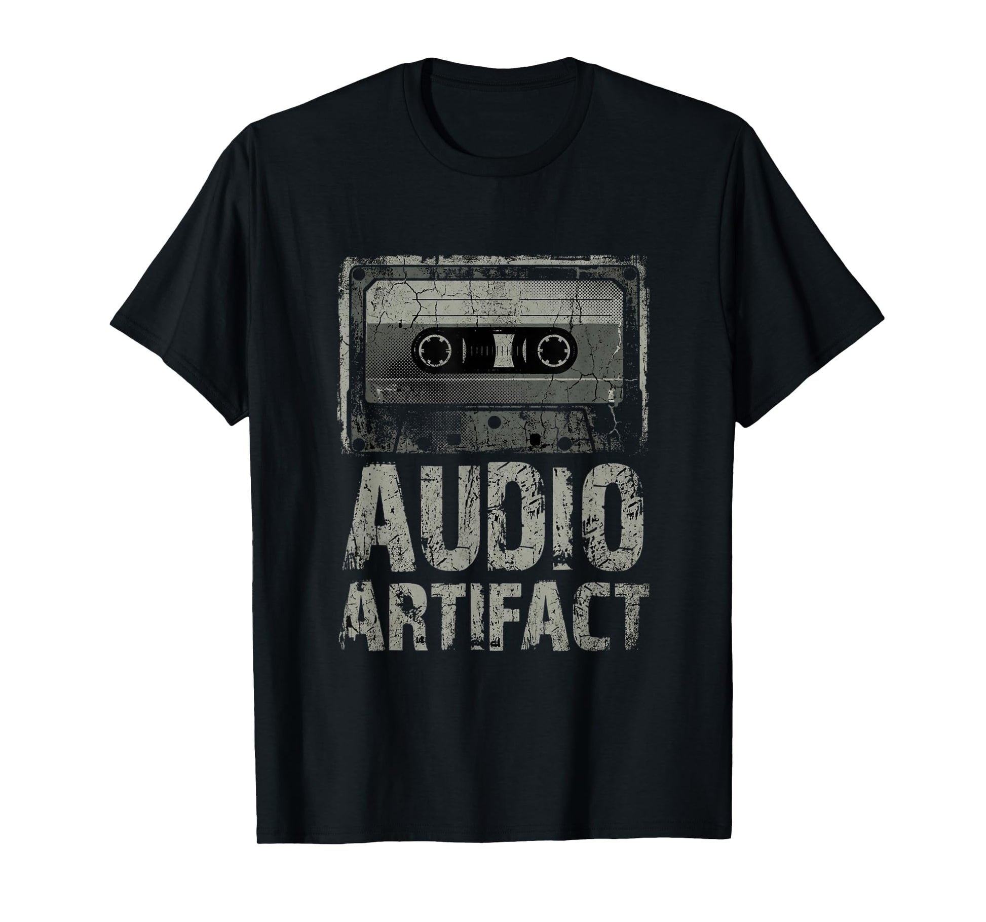 Audio Artifact Cassette Tape Grunge T-Shirt - Aesthetic Graphic for Adults - T-Shirt, Sweatshirt, Hoodie