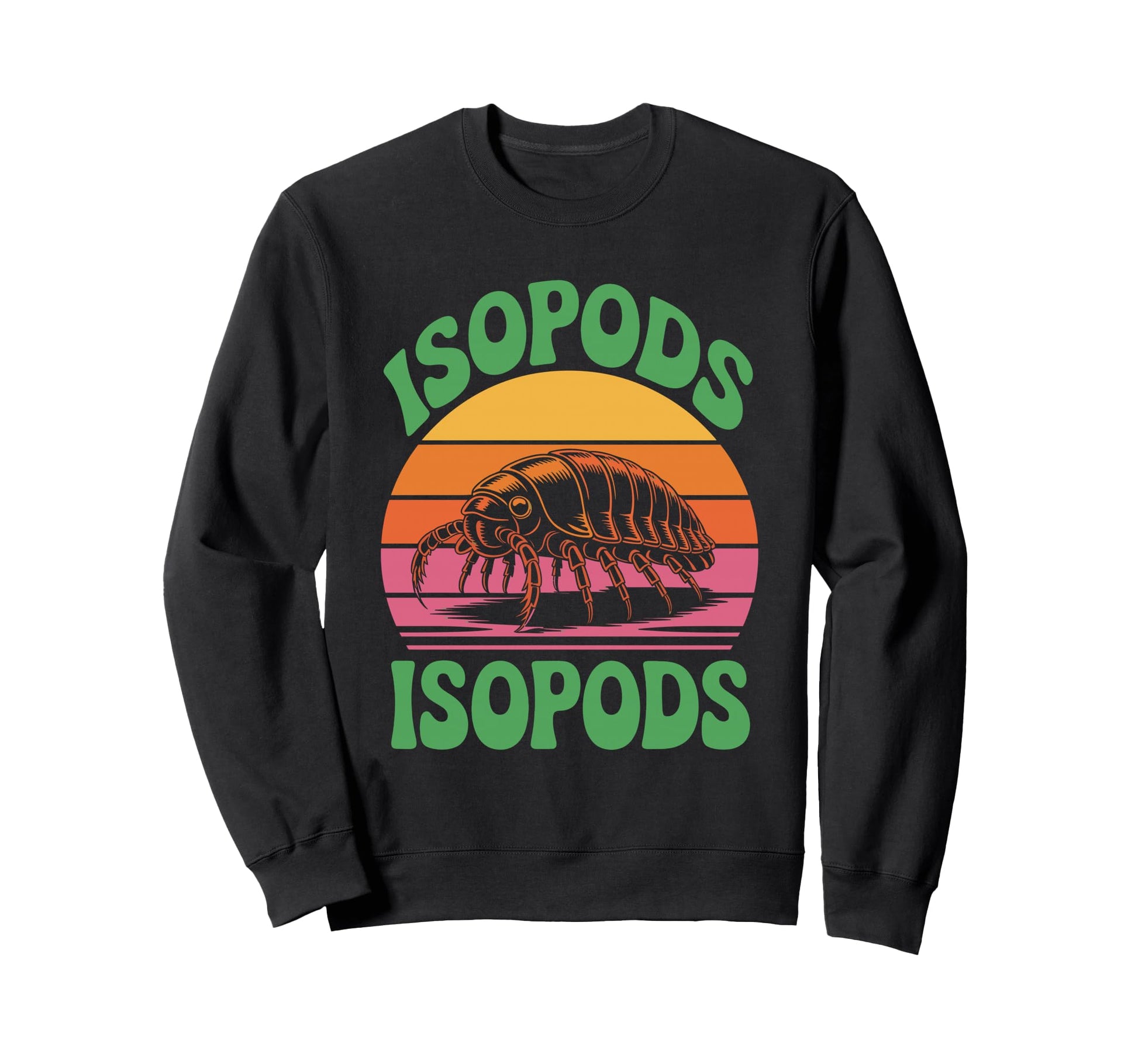 Isopods Vaporwave Bug Meme Sweatshirt - Fun Novelty Design Men Women - T-Shirt, Sweatshirt, Hoodie