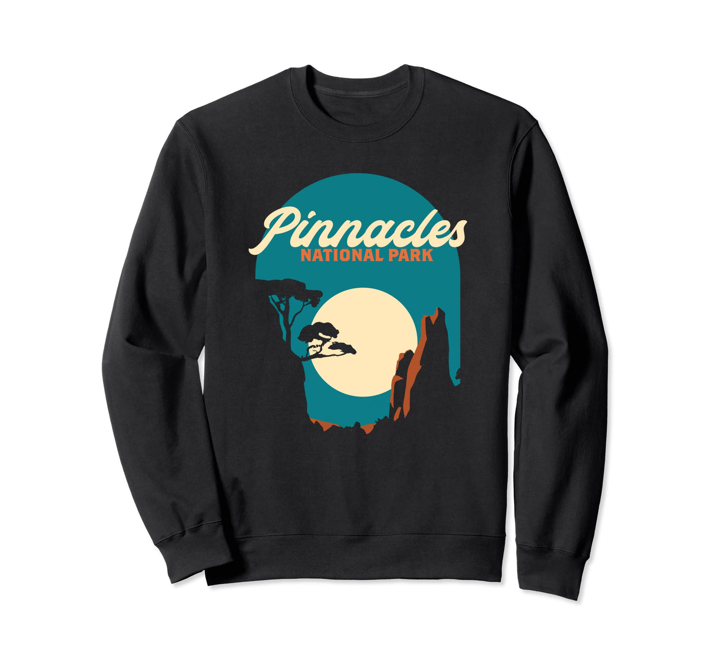 Pinnacles National Park 80S Night Sweatshirt - Unique Graphic Unisex - T-Shirt, Sweatshirt, Hoodie