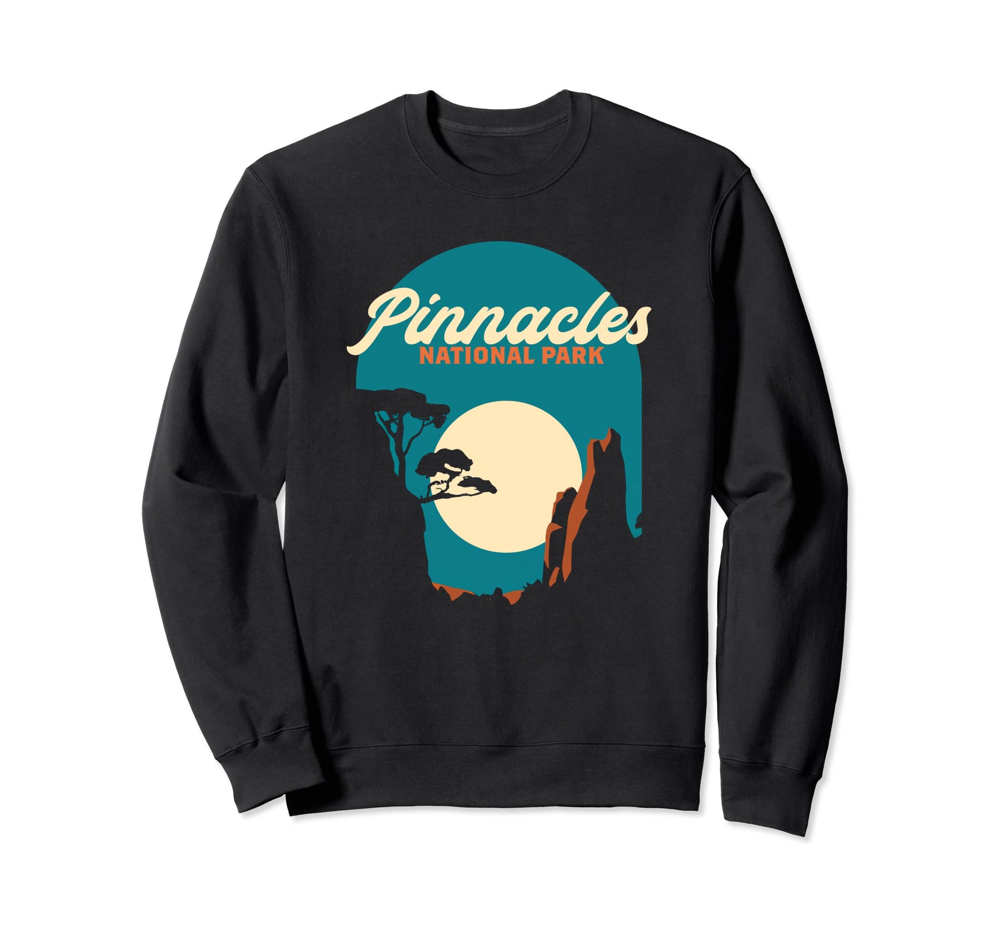 Pinnacles National Park 80S Night Sweatshirt - Unique Graphic Unisex - T-Shirt, Sweatshirt, Hoodie