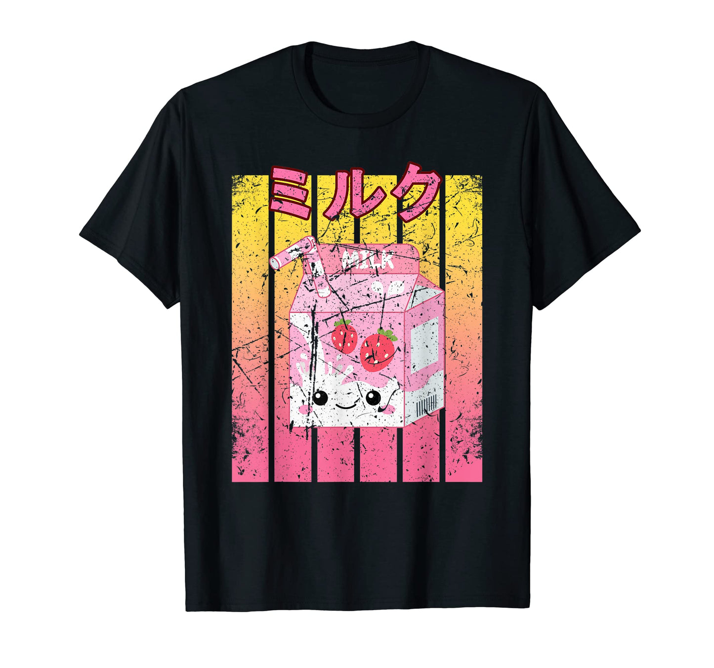 Kawaii Strawberry Milk Japanese Anime Otaku T-Shirt - Graphic Print Unisex - T-Shirt, Sweatshirt, Hoodie