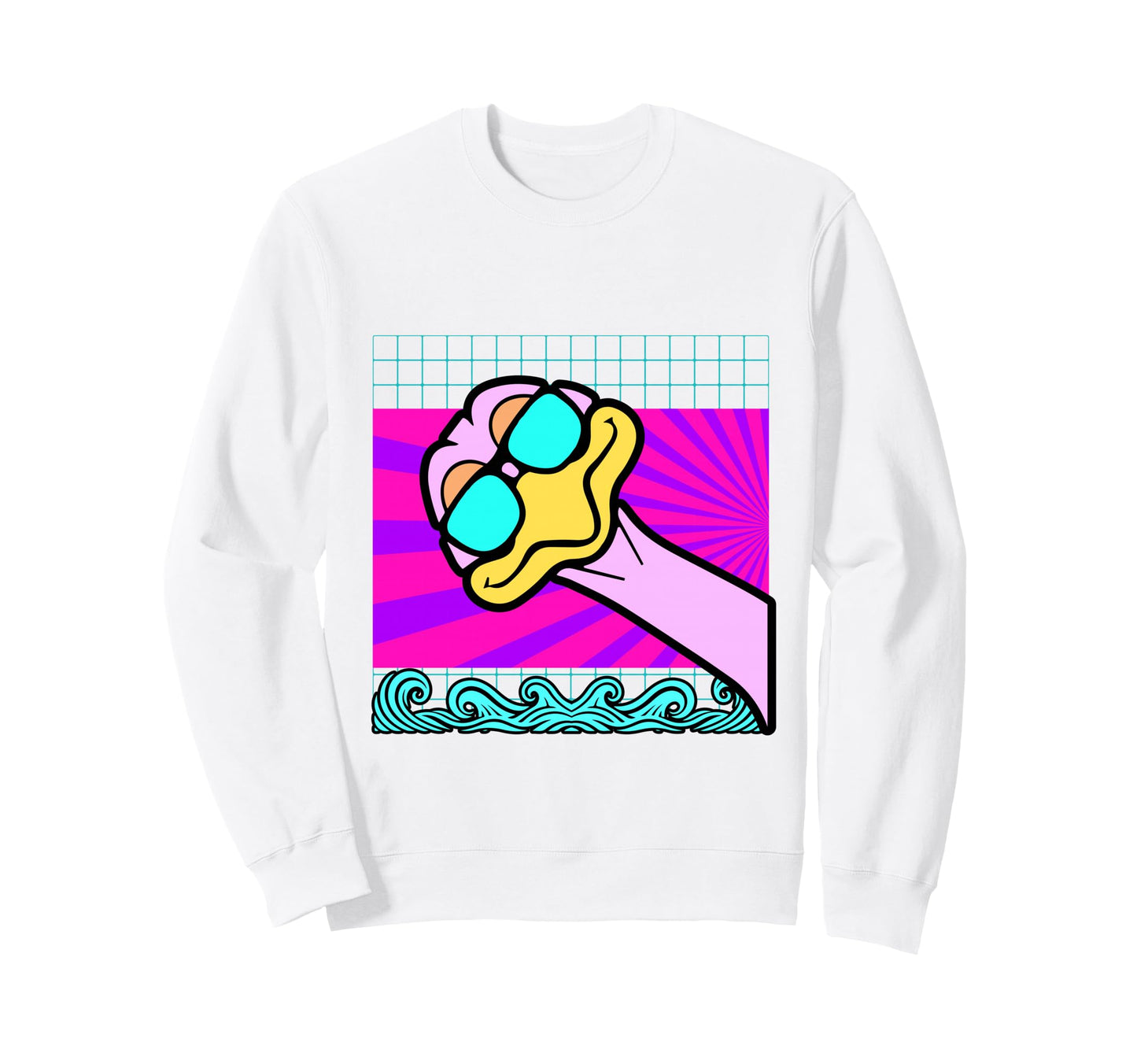 Aesthetic Vaporwave Outfits Ostrich Sweatshirt - Custom Art Print Unisex - T-Shirt, Sweatshirt, Hoodie