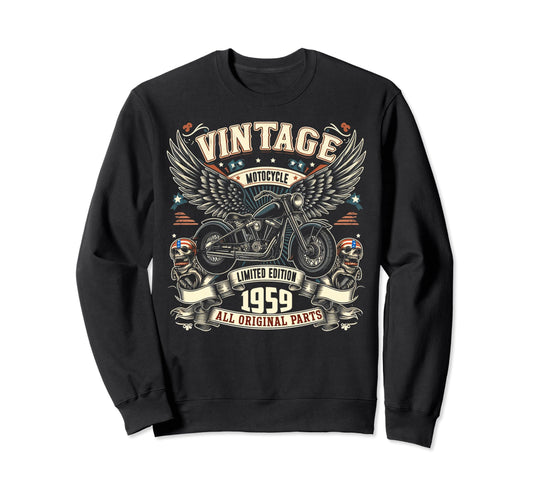 1959 Born 1959 65Th Birthday Sweatshirt - Streetwear Style Men Women - T-Shirt, Sweatshirt, Hoodie