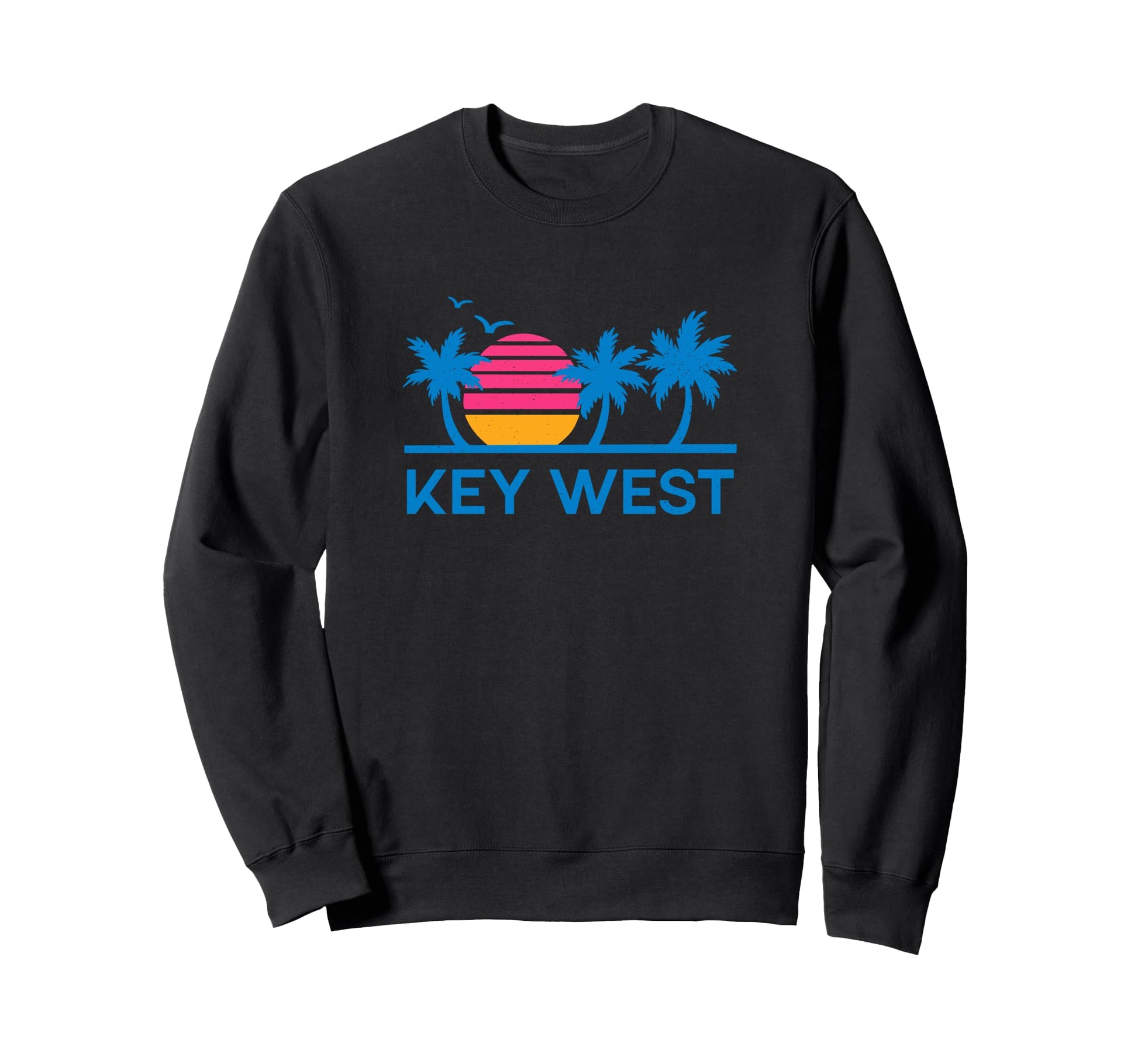 Key West Florida 80S Tropical Sweatshirt - Aesthetic Graphic Men Women - T-Shirt, Sweatshirt, Hoodie