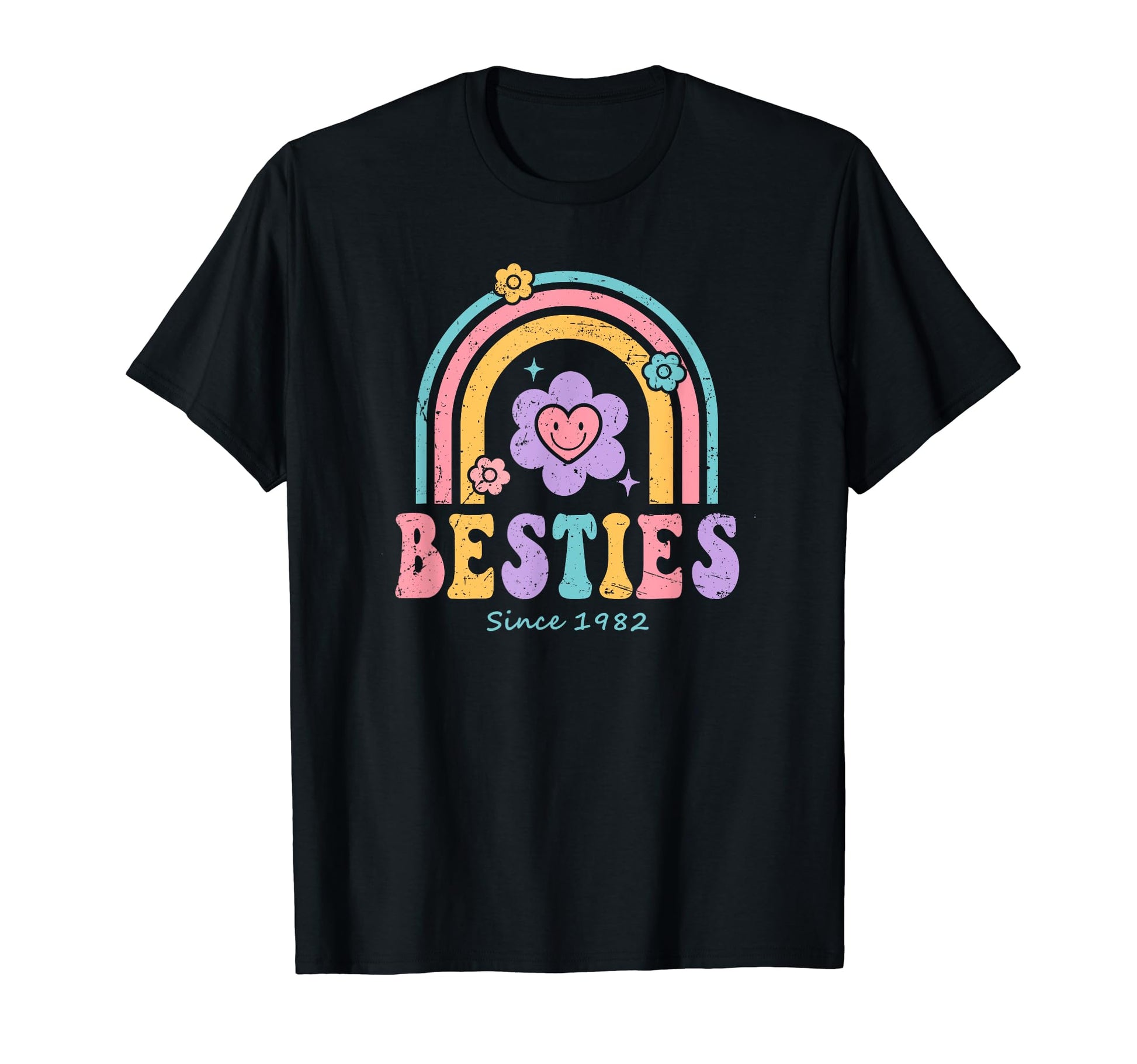 Besties Since 1930 Bff Rainbow Friends T-Shirt - Trendy Graphic Unisex - T-Shirt, Sweatshirt, Hoodie