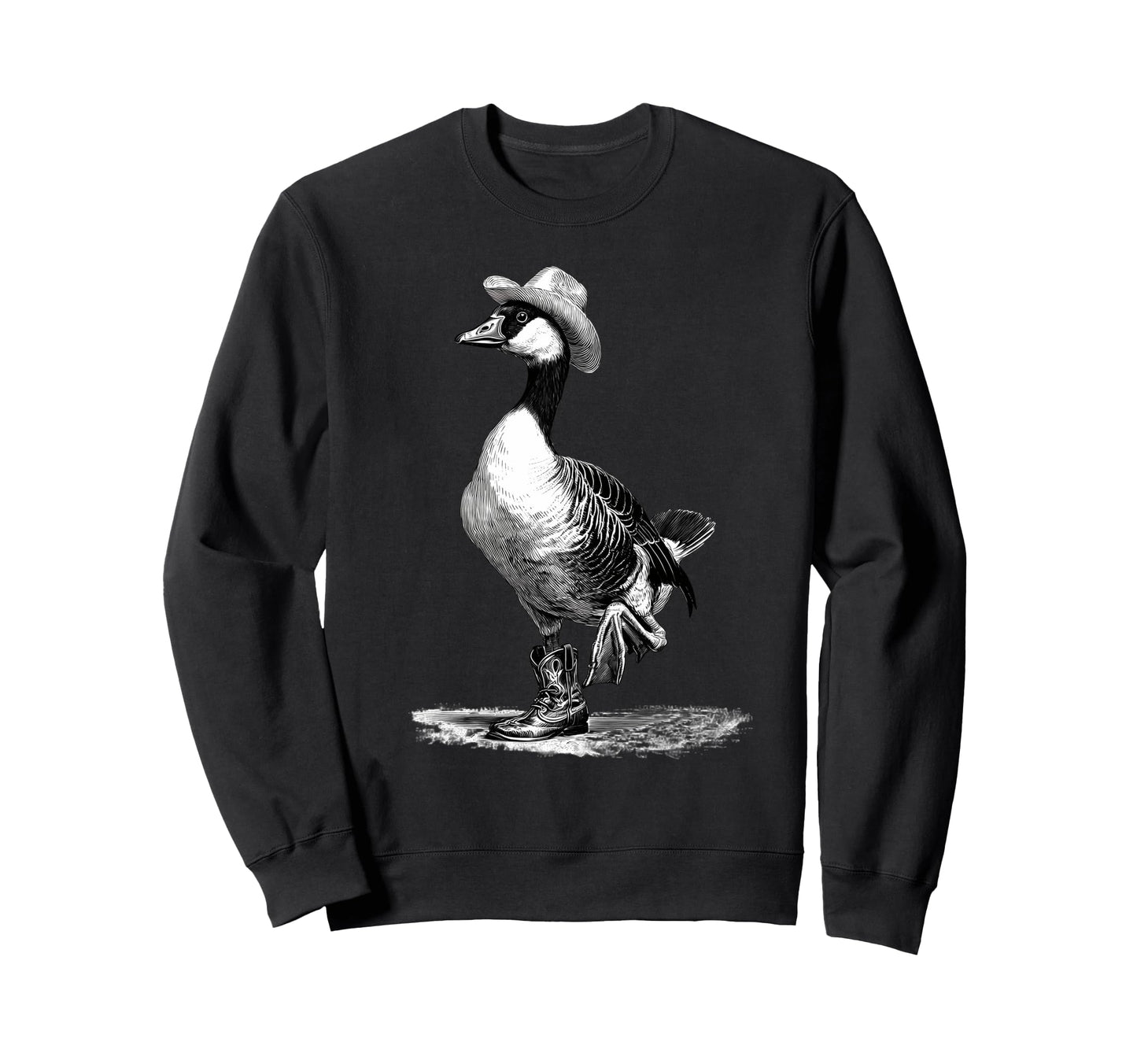 Country Cowboy Goose Rodeo Cowgirl Sweatshirt - Unique Graphic Men Women - T-Shirt, Sweatshirt, Hoodie