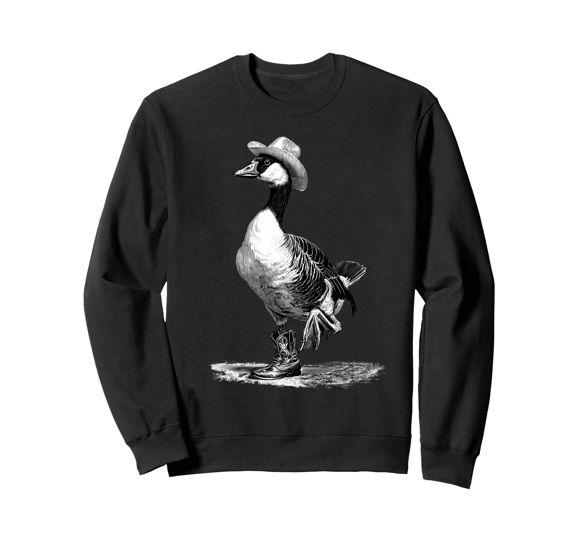 Country Cowboy Goose Rodeo Cowgirl Sweatshirt - Unique Graphic Men Women - T-Shirt, Sweatshirt, Hoodie