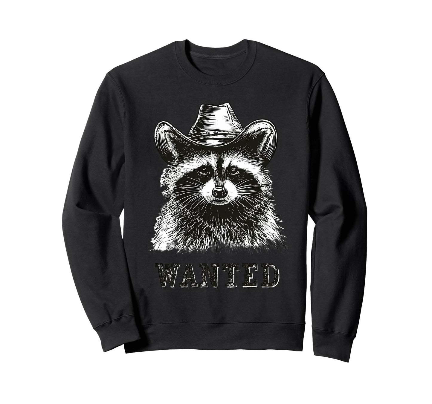 Raccoon Cowboy Rodeo Cowgirl Western Sweatshirt - Graphic Print Unisex - T-Shirt, Sweatshirt, Hoodie